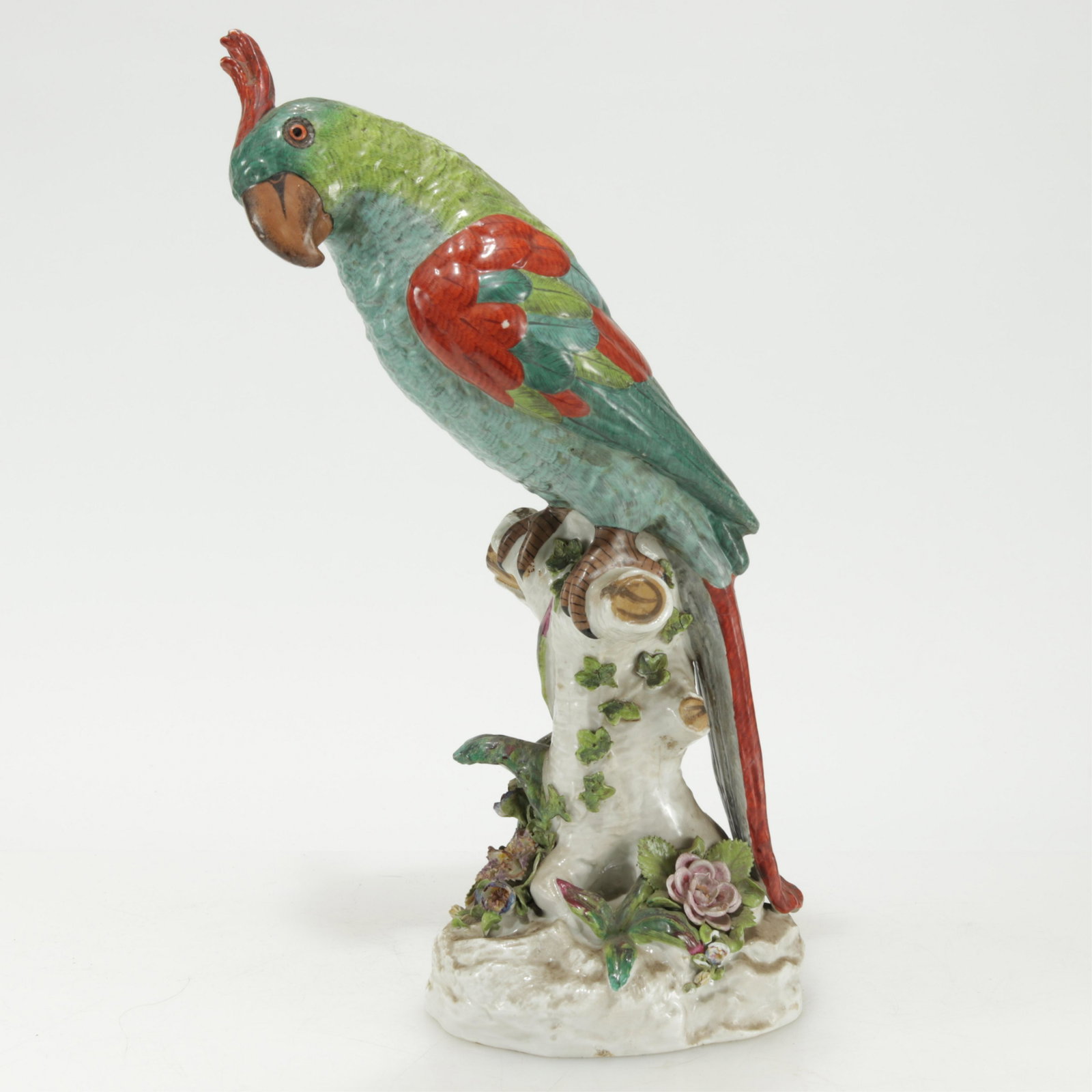 Large French Porcelain Parrot: Large French Porcelain Parrot, later cross swords mark, FRANCE in blue underglazeDimensions: 18" H Shipping is the buyer's responsibility! We recommend obtaining a quote from a third party shipper pri
