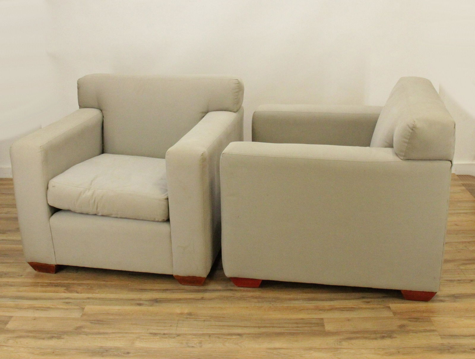 Pair Contemporary Club Chairs (1 of 3)