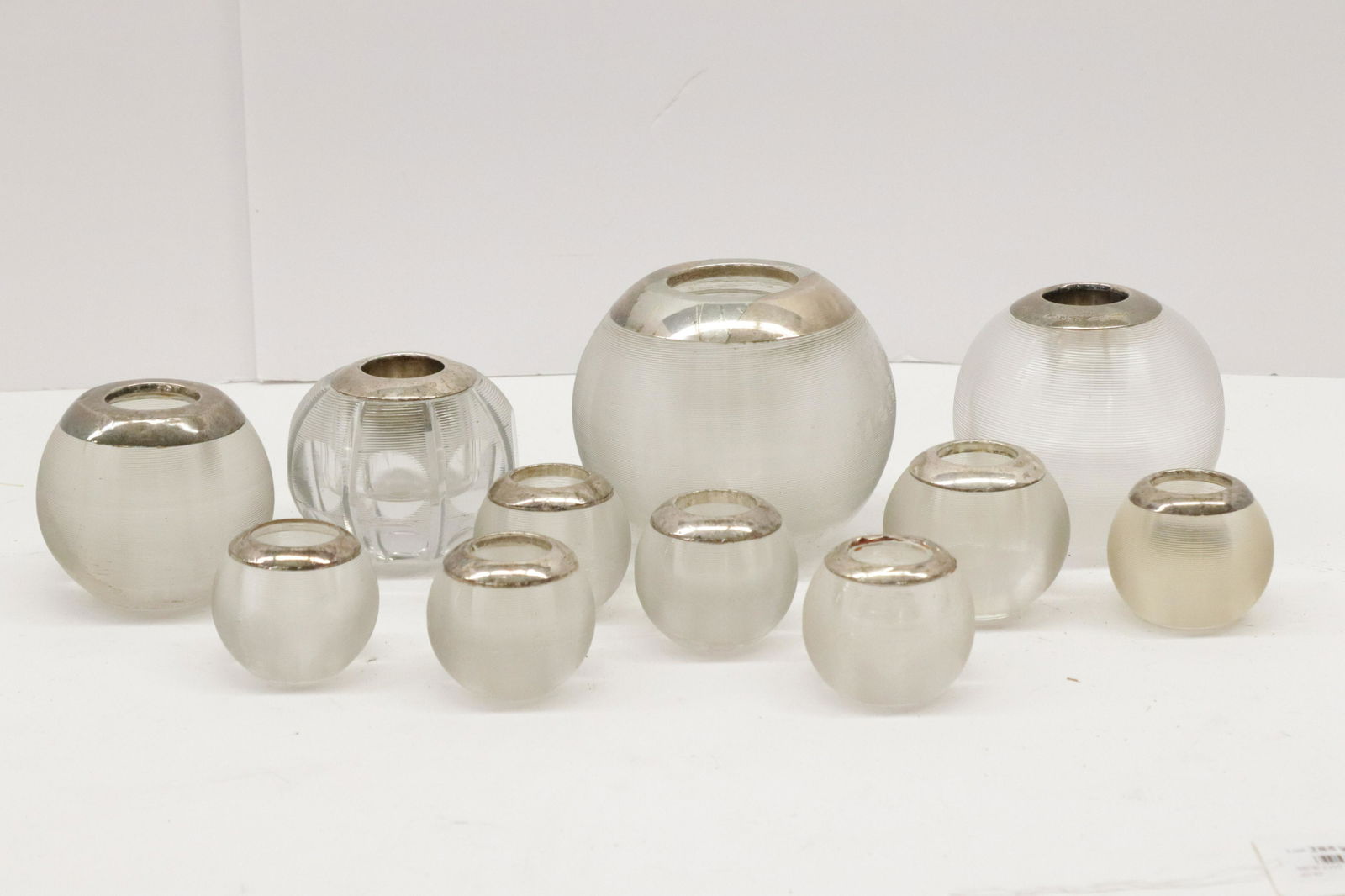 11 English Sterling and Glass Match Strikers (1 of 6)