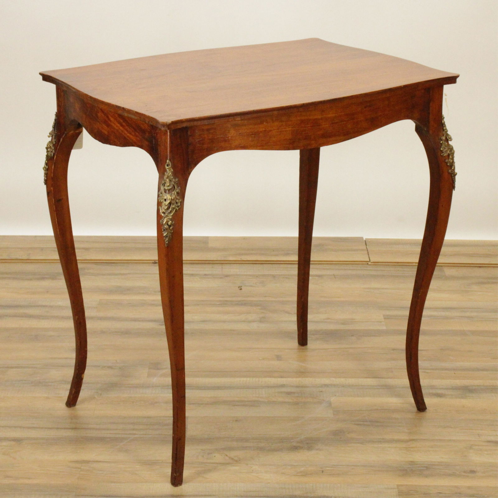 Louis XV Style Brass Mounted Cherry Side Table (1 of 7)