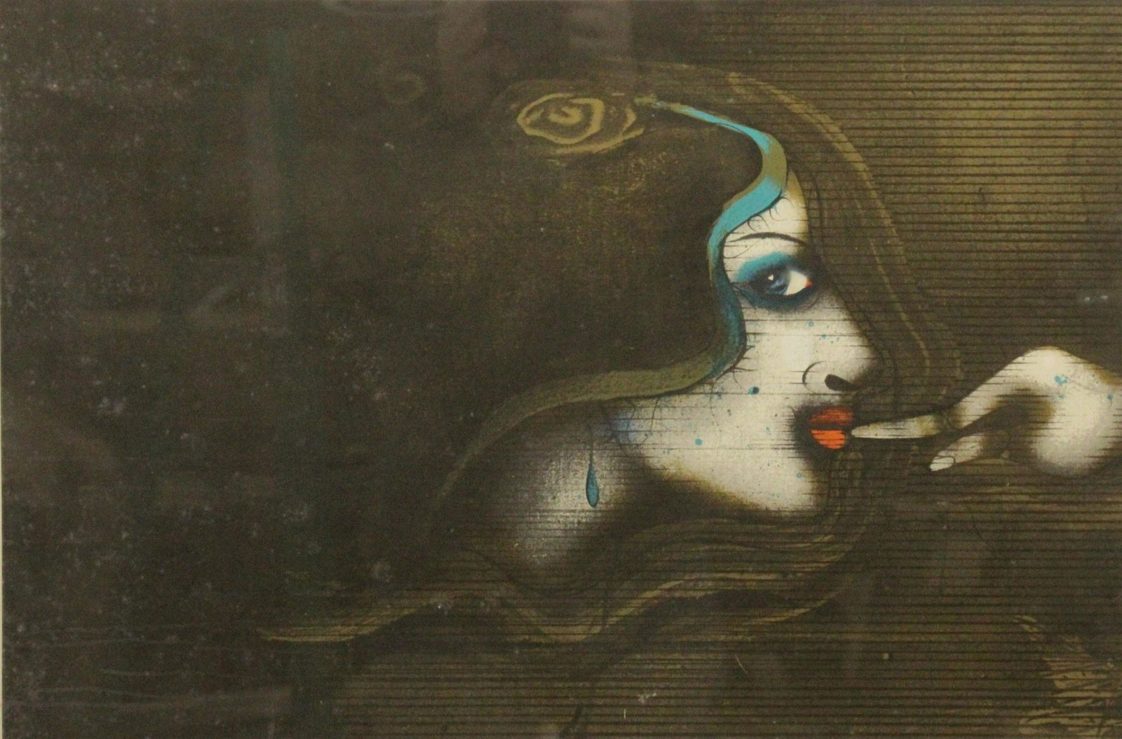 Modern Print of Female Bust (1 of 4)