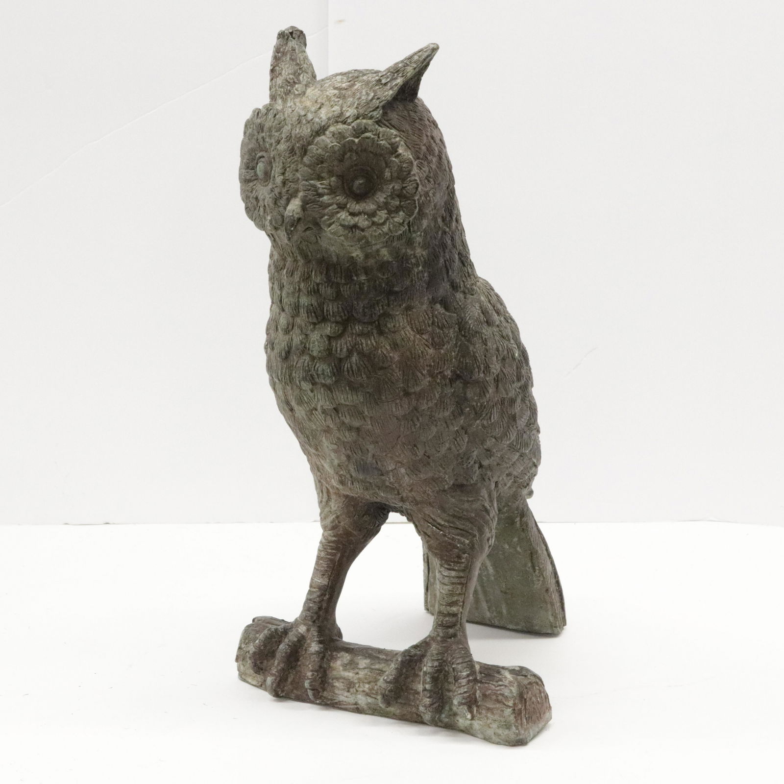 Cast Bronze Patinated Brass Owl (1 of 3)