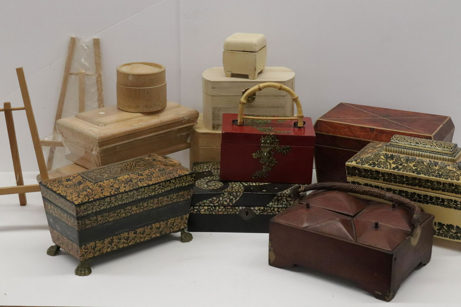 Group Lot of 12 Boxes and 2 Easels (1 of 5)