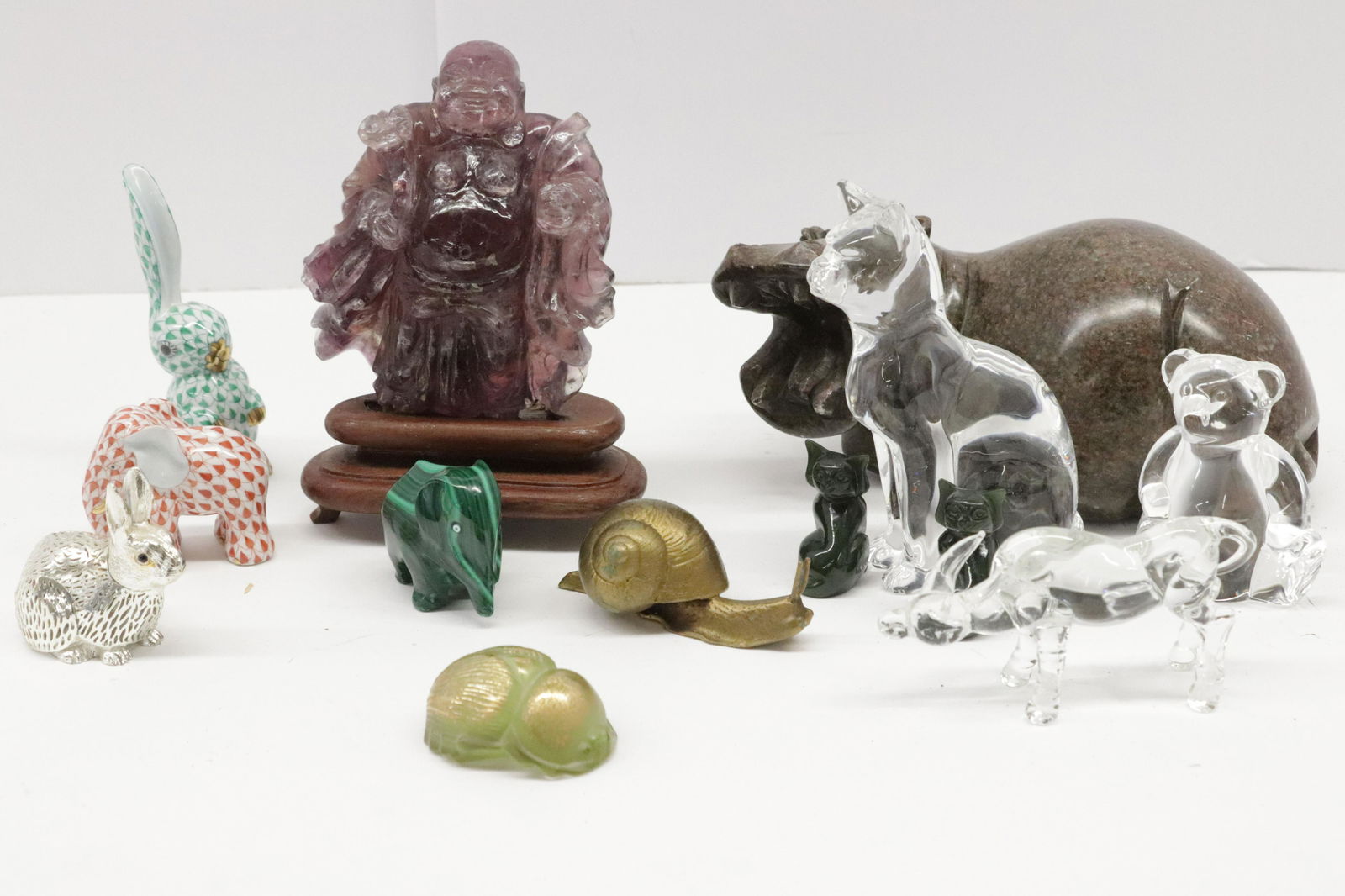 13 European and Asian Figures - Glass, Herend (1 of 8)