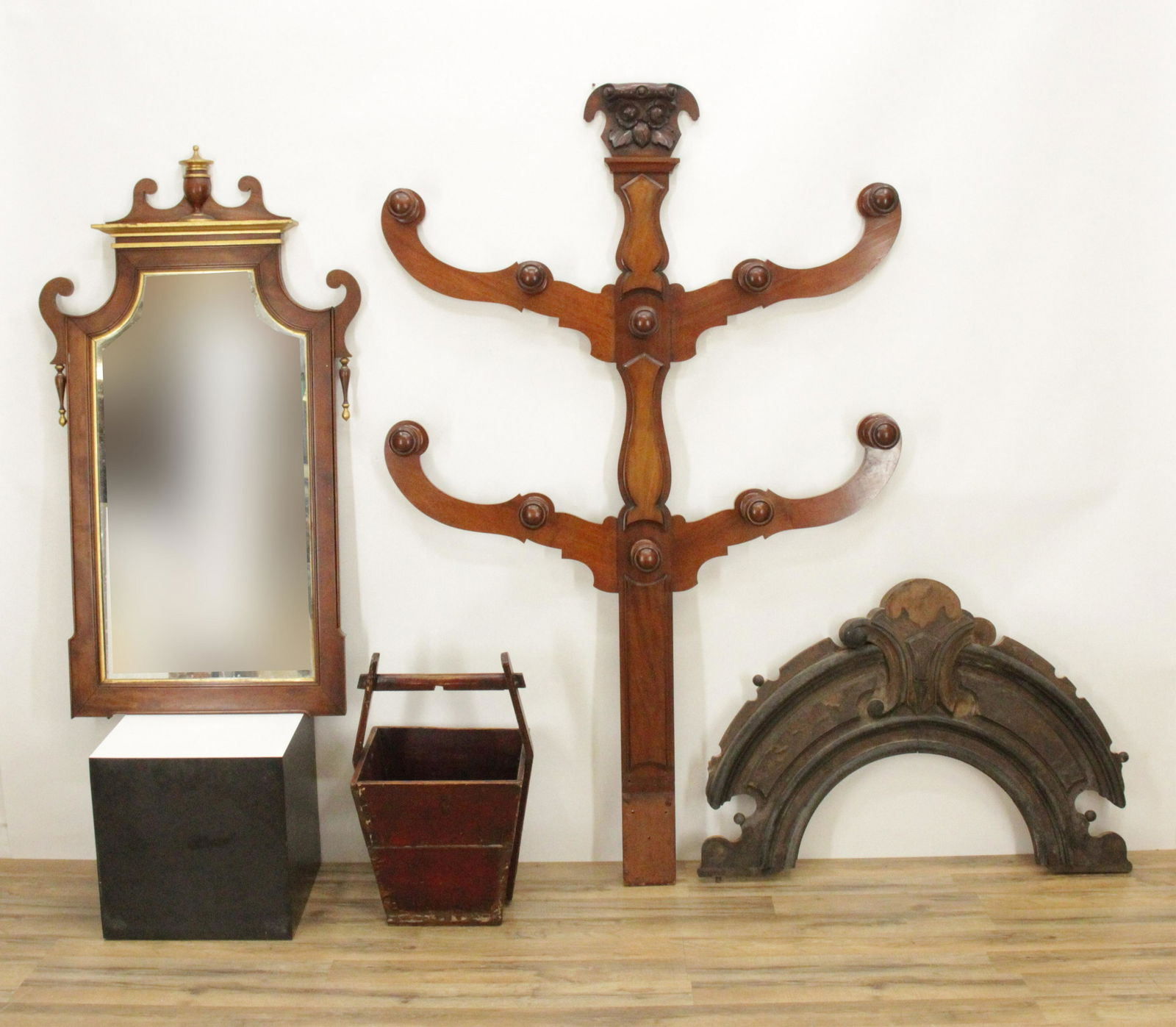 Georgian Mirror, Hall Tree, Arch. Element, Bucket (1 of 5)