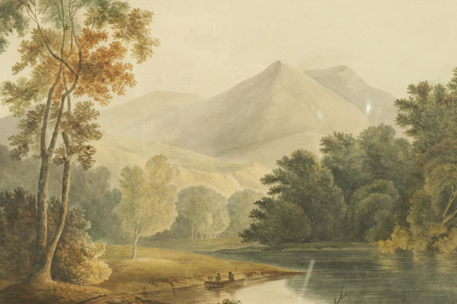 English Sch, Mountainous Landscape, signed Inman (1 of 4)