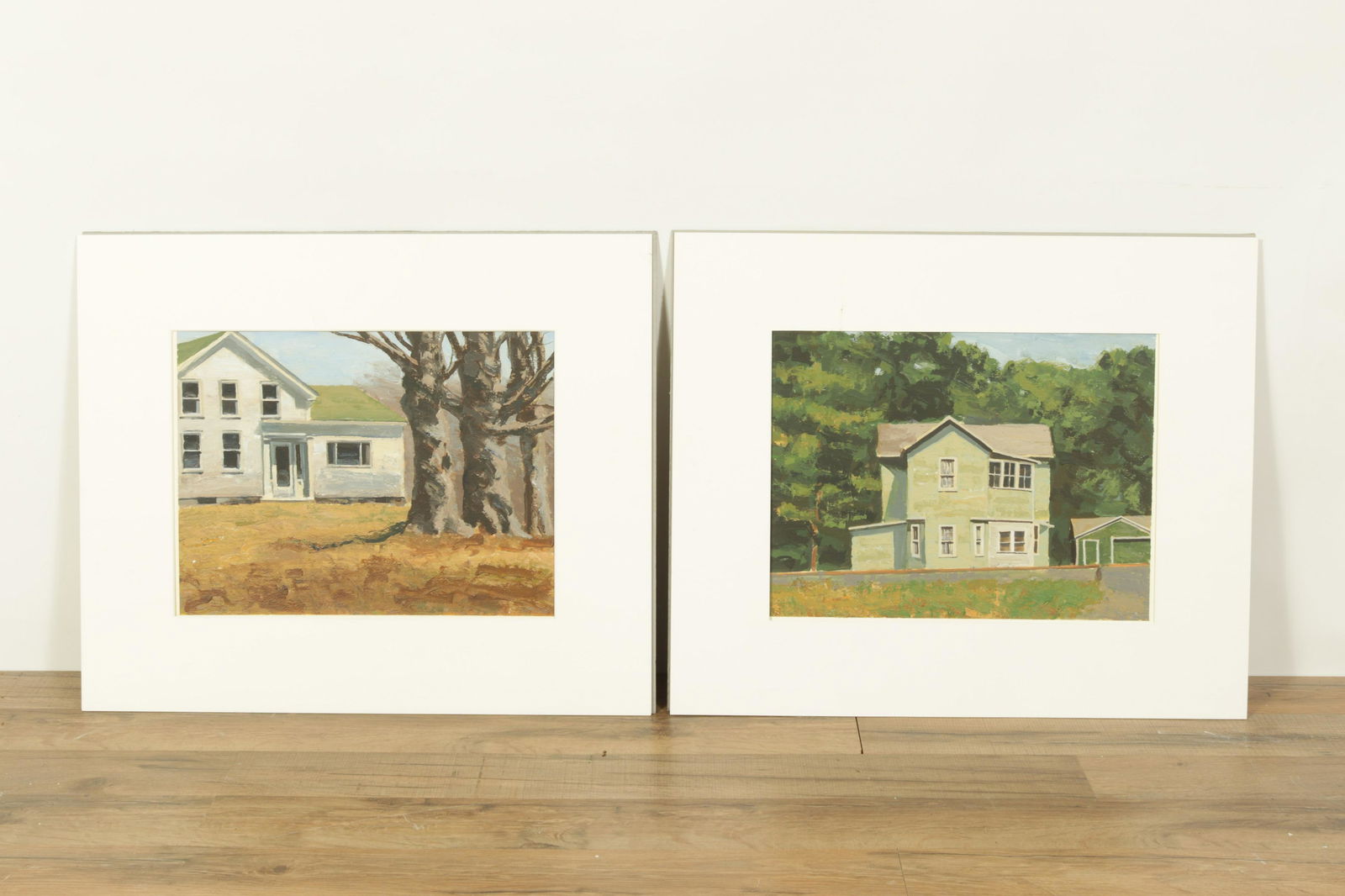 Michael Fauerbach, 2 Works, acrylic on paper (1 of 8)