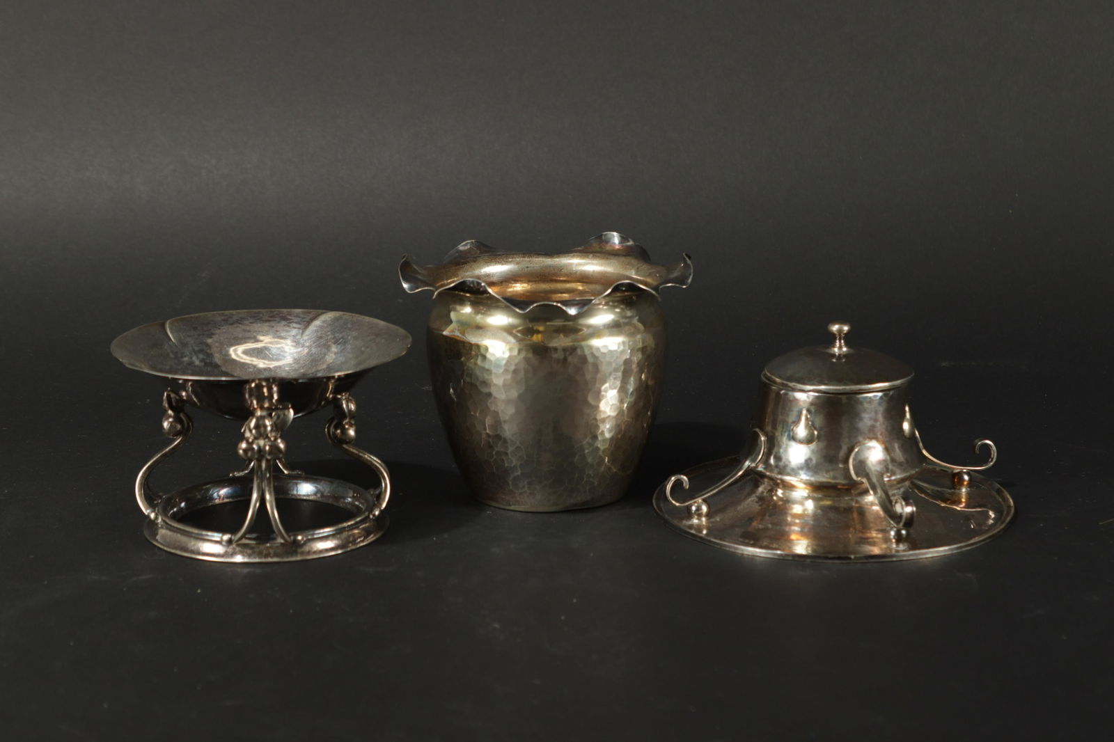 Georg Jensen Sterling Bowl & Albert Jones Inkwell (1 of 8)