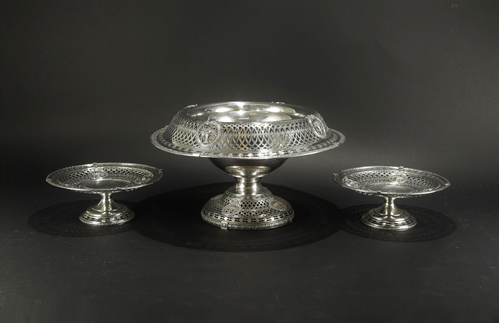 Sterling Silver Pierced Compote with Tazza (1 of 6)