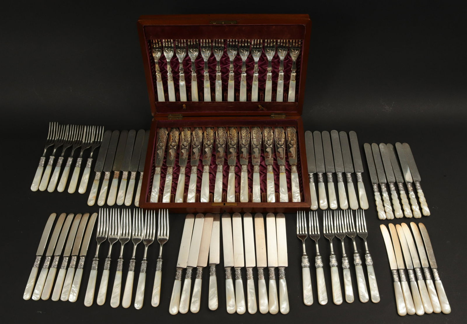 Collection of Antique Mother of Pearl Flatware (1 of 12)
