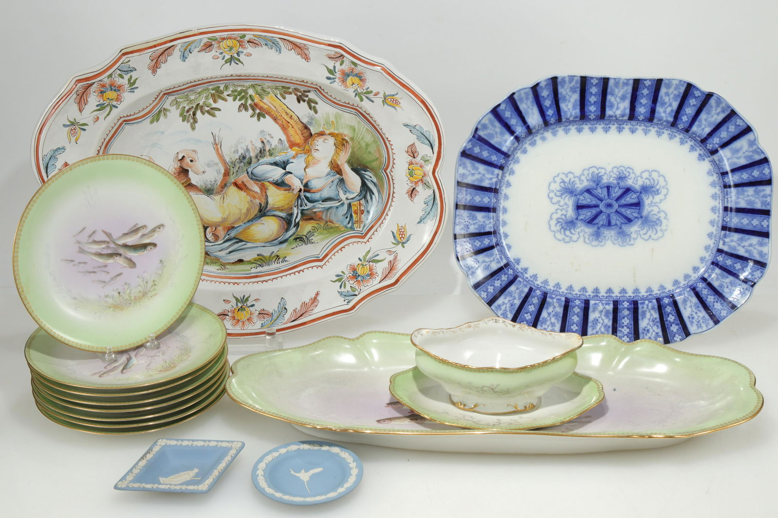 Limoges Porcelain Fish Service & Additions (1 of 8)