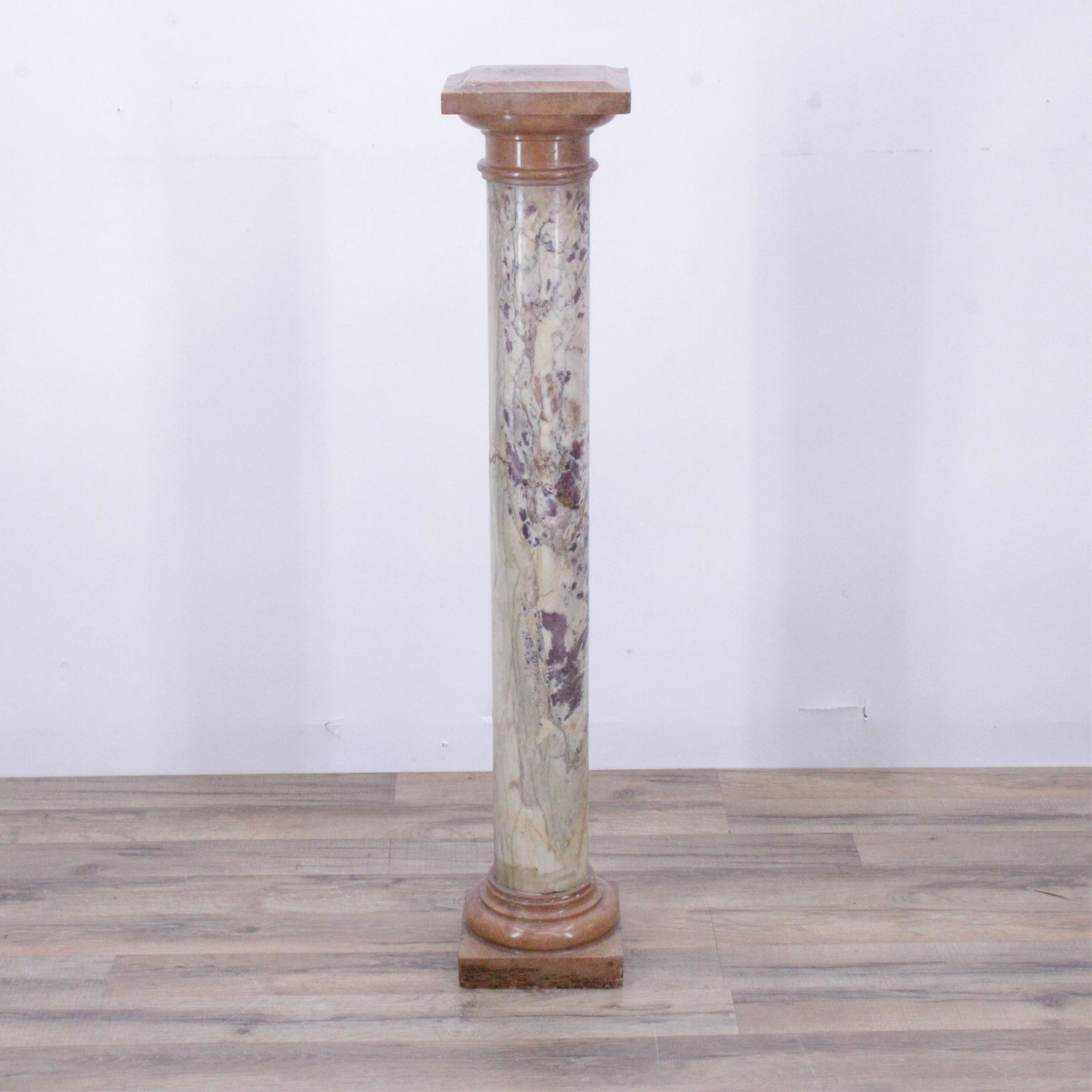 Neo-Classical Style Mixed Marble Pedestal (1 of 8)