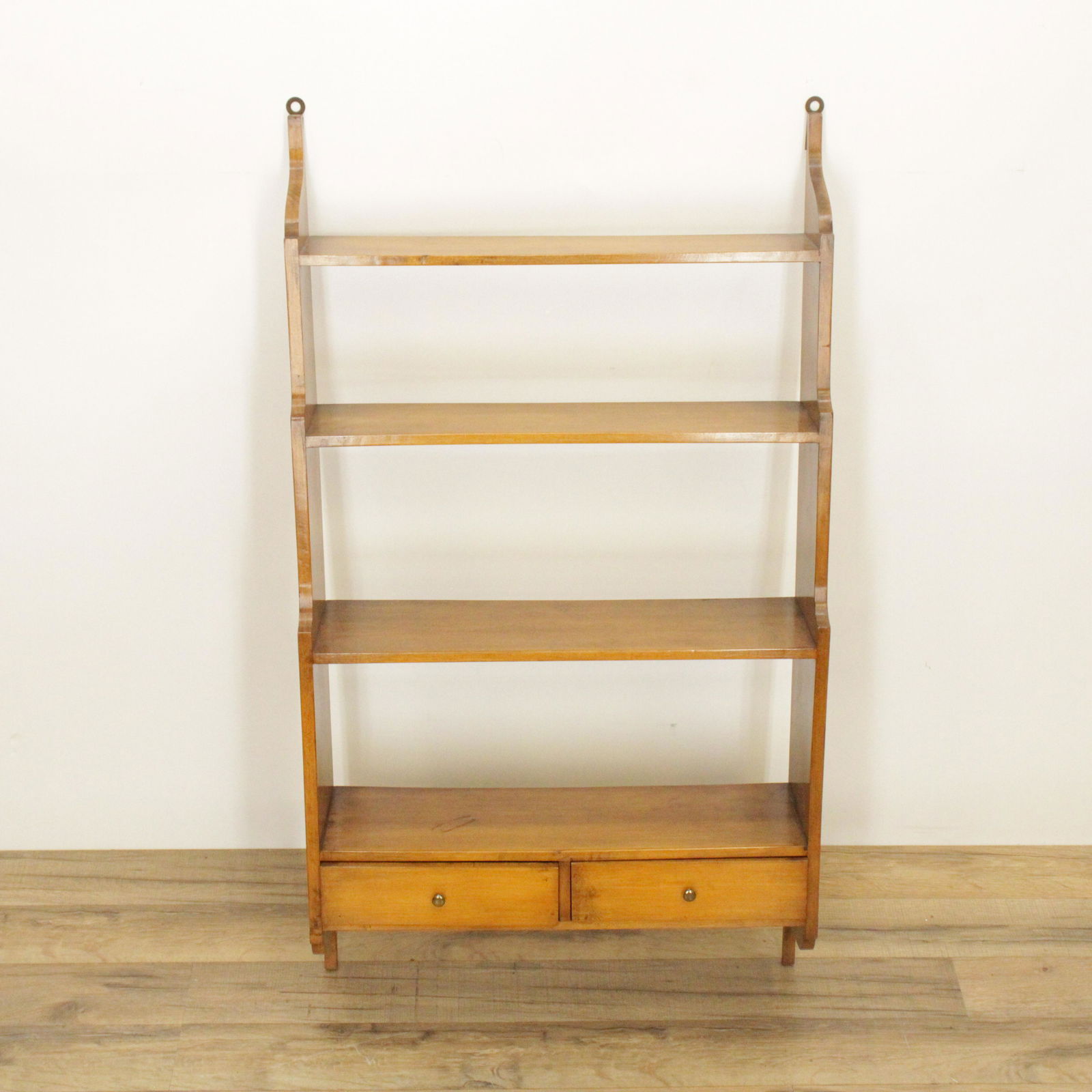 Chippendale Style Birch Hanging Shelf (1 of 4)