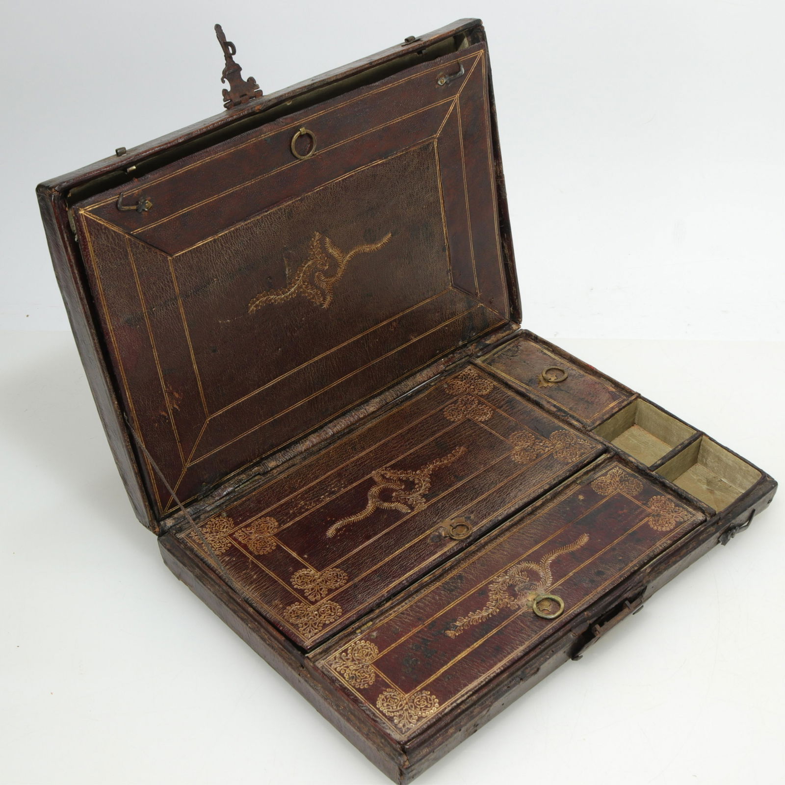 Louis XVI Gilt-Tooled Leather Document Box, 18th C (1 of 5)