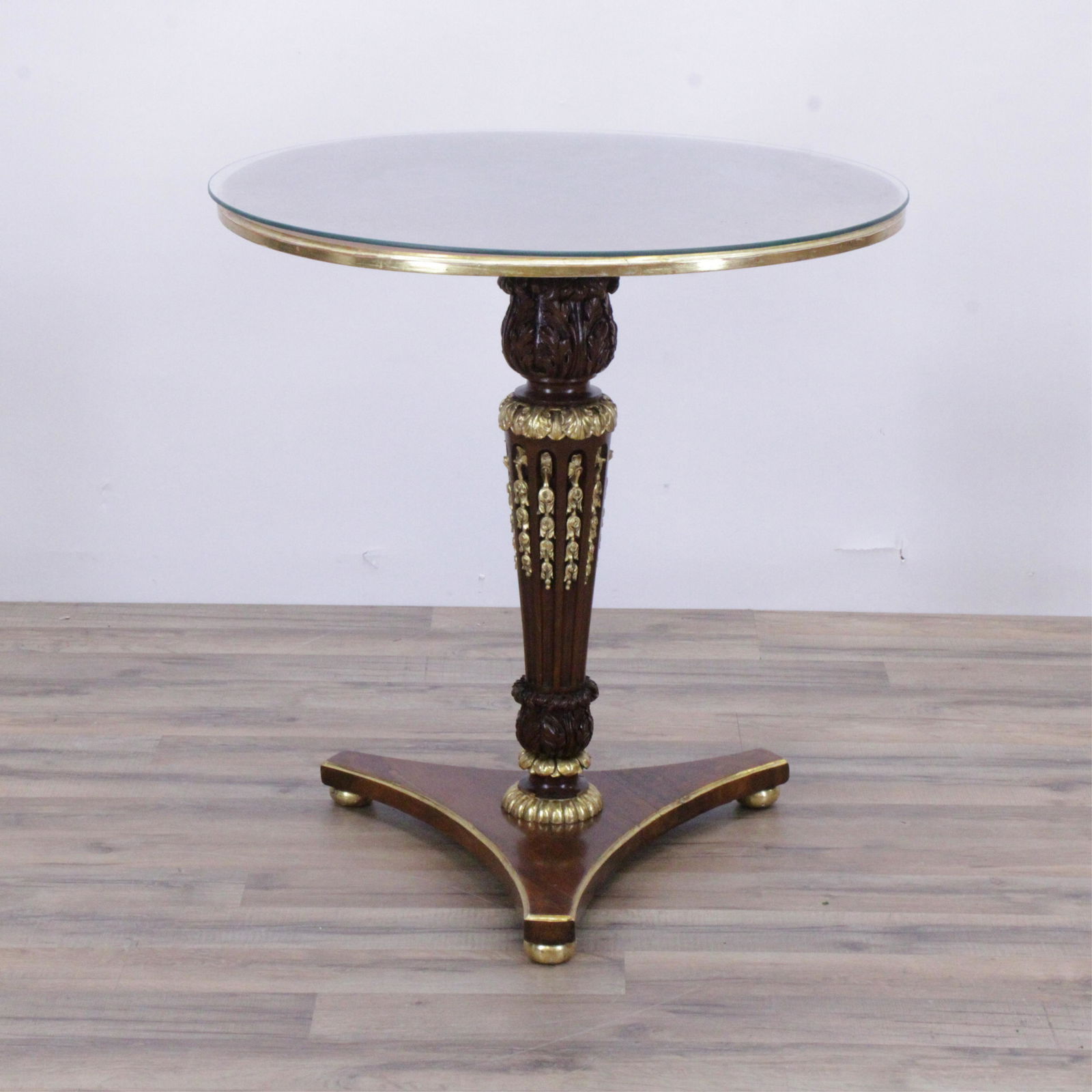 Neo-Classical Style Parcel-Gilt Mahogany Table (1 of 9)