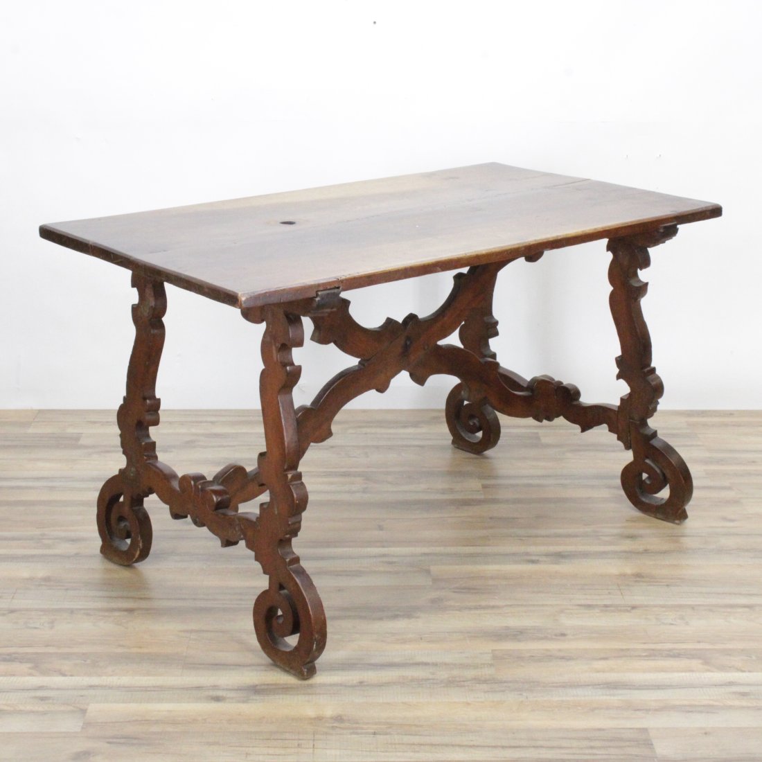 Italian Baroque Style Walnut Desk (1 of 9)