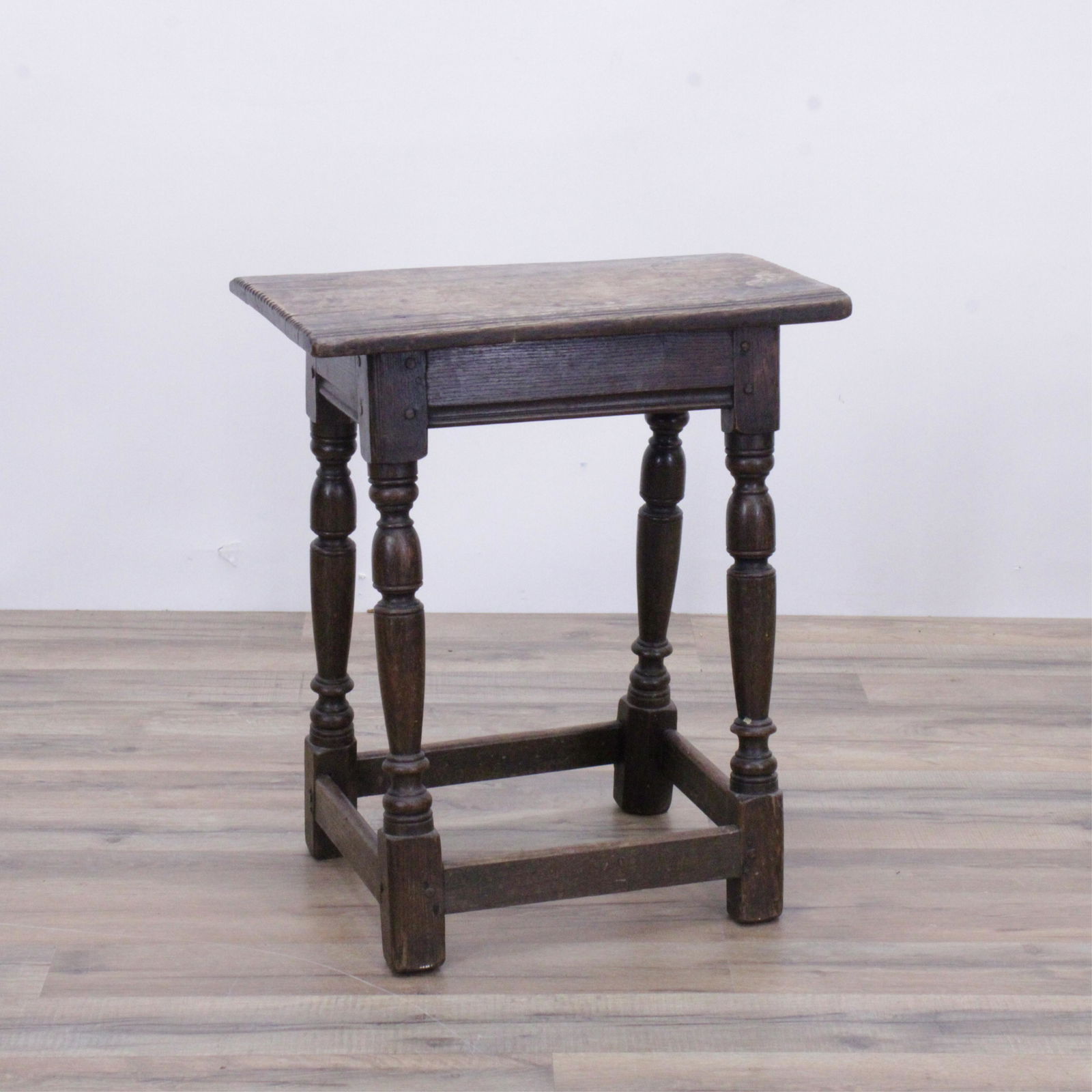 English Baroque Oak Joint Stool (1 of 4)