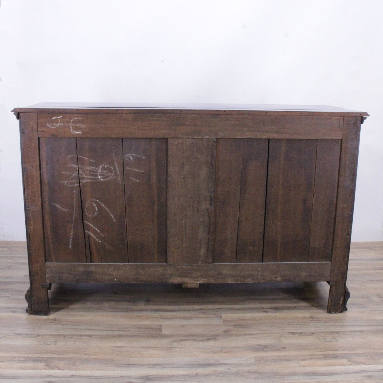George III Mahogany Dresser, 18th C., Lift Top: George III Mahogany Dresser, 18th C., later fitted as a lift top chest (CMAC213)(MS) Dimensions: 41 3/4" H x 66 1/4" W x 22 1/4" D Property from a Manhattan collection