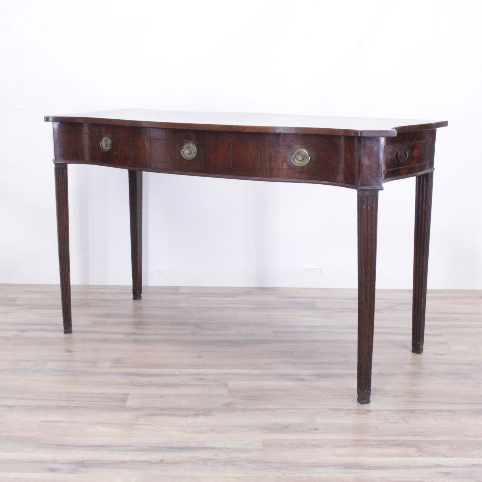 George III Style Inlaid Mahogany Server, L 19th C. (1 of 7)