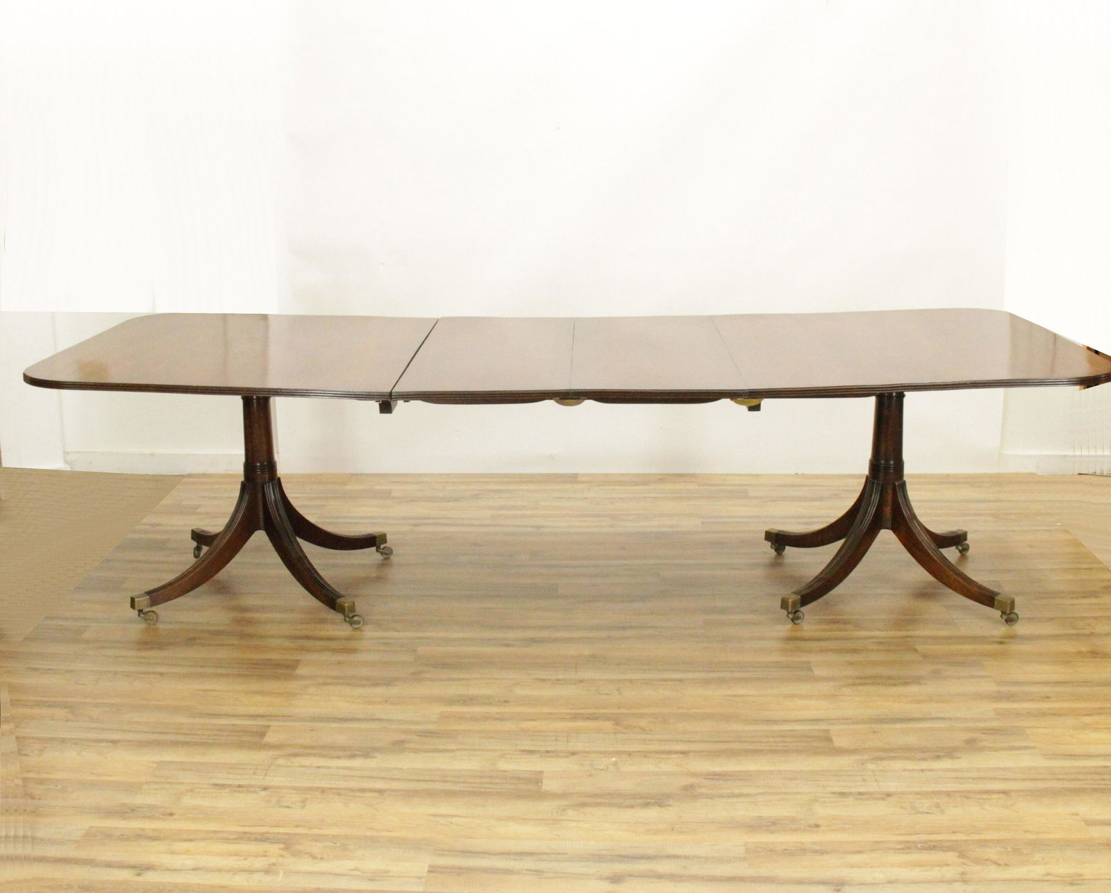 George III Style Mahogany 2-Pedestal Dining Table (1 of 5)