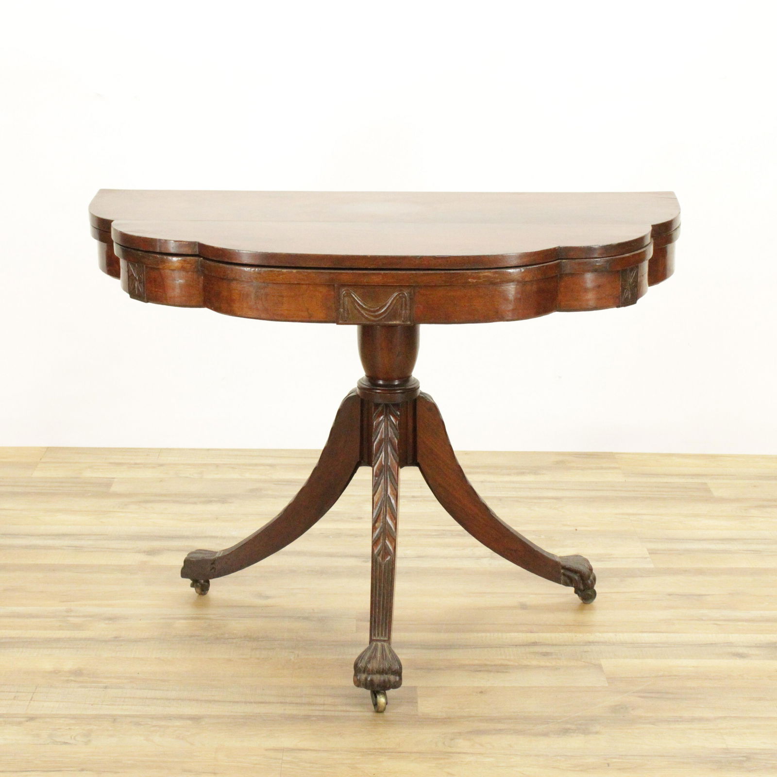 19th C. Regency Mahogany Card Table (1 of 9)