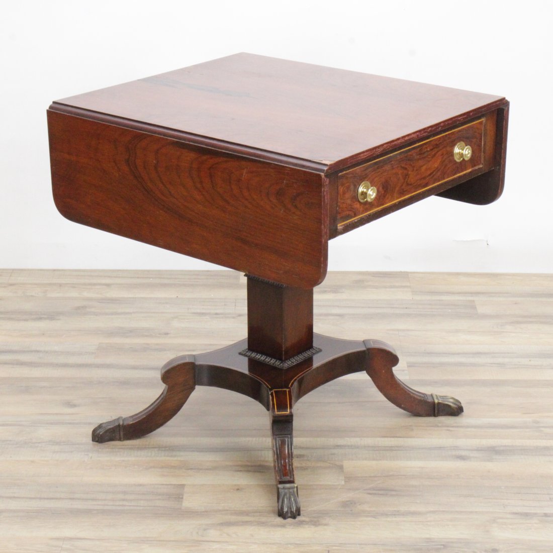 Regency Style Rosewood Dropleaf Table (1 of 5)