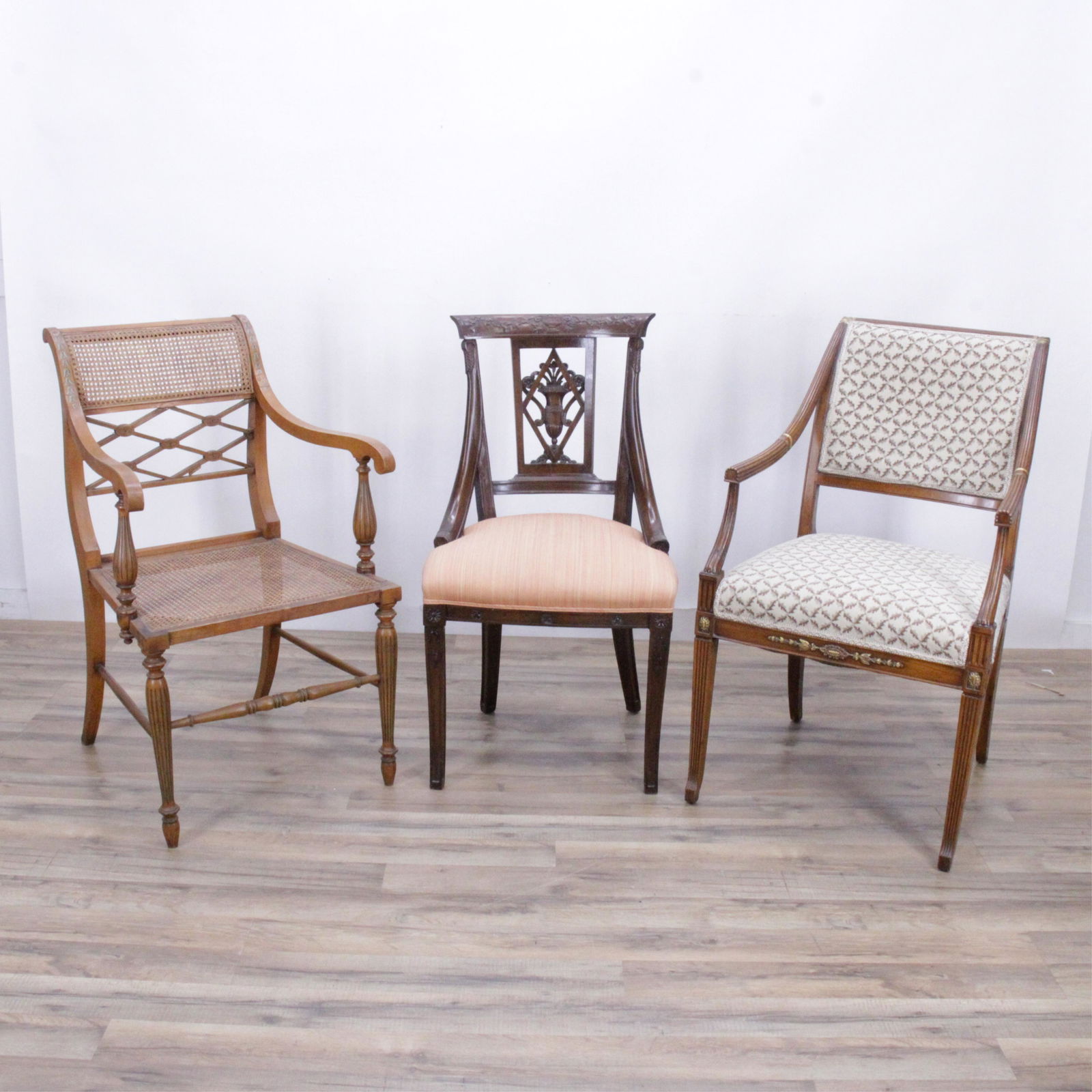 2 Classical Style Armchairs & Side Chair (1 of 11)