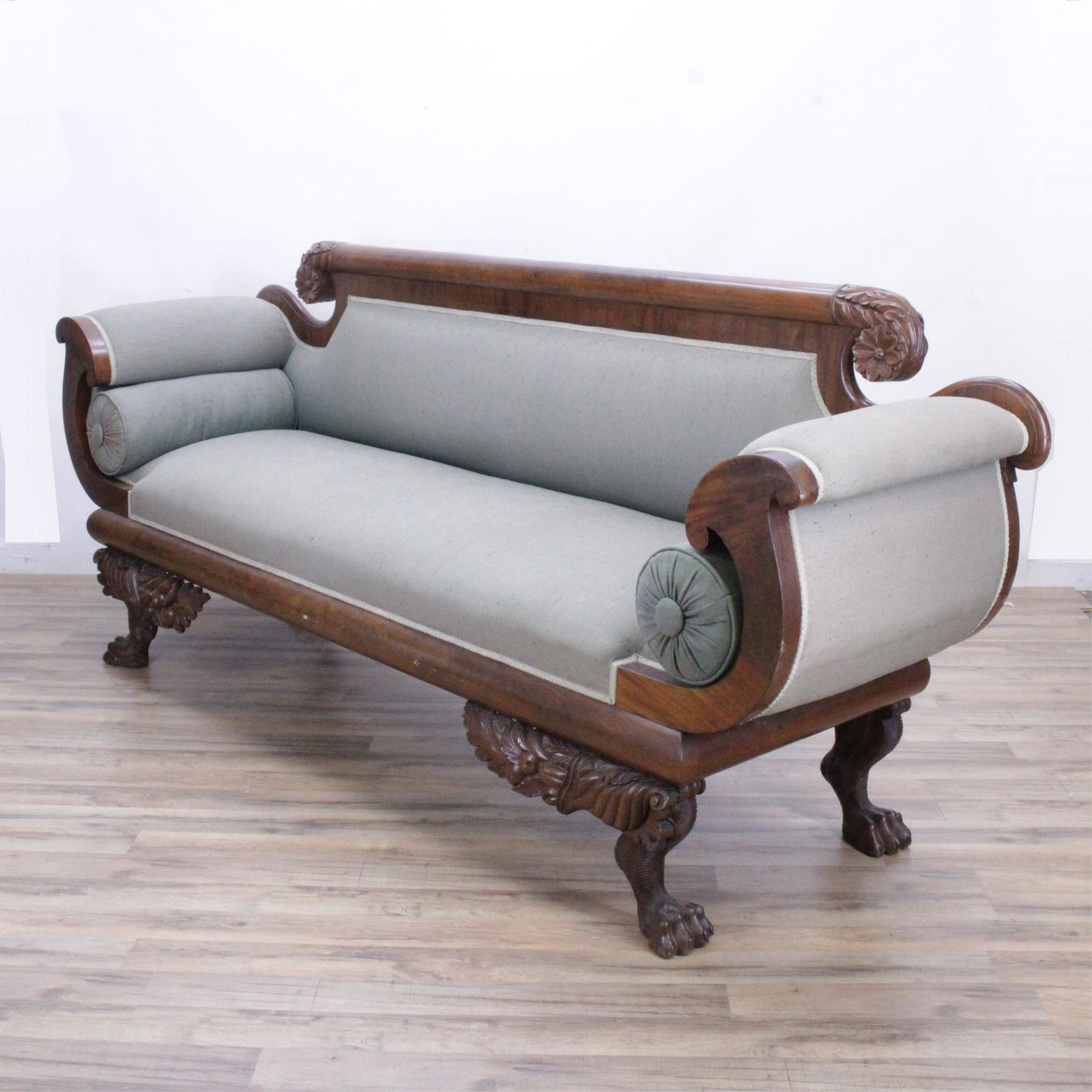 American Classical Mahogany Sofa, 19th C. (1 of 6)