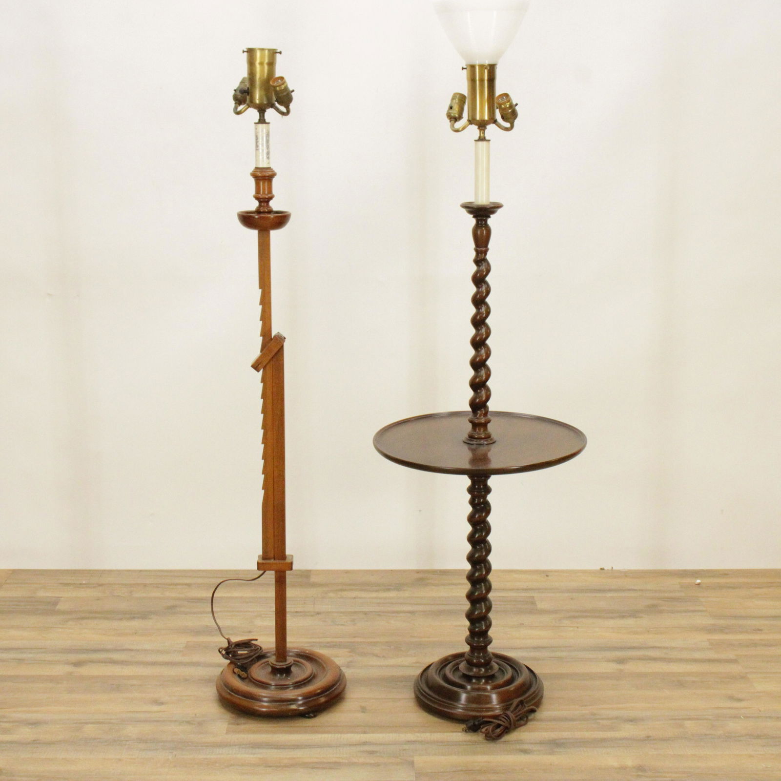 2 Colonial Style Floor Lamps, Chas Deacon (1 of 4)