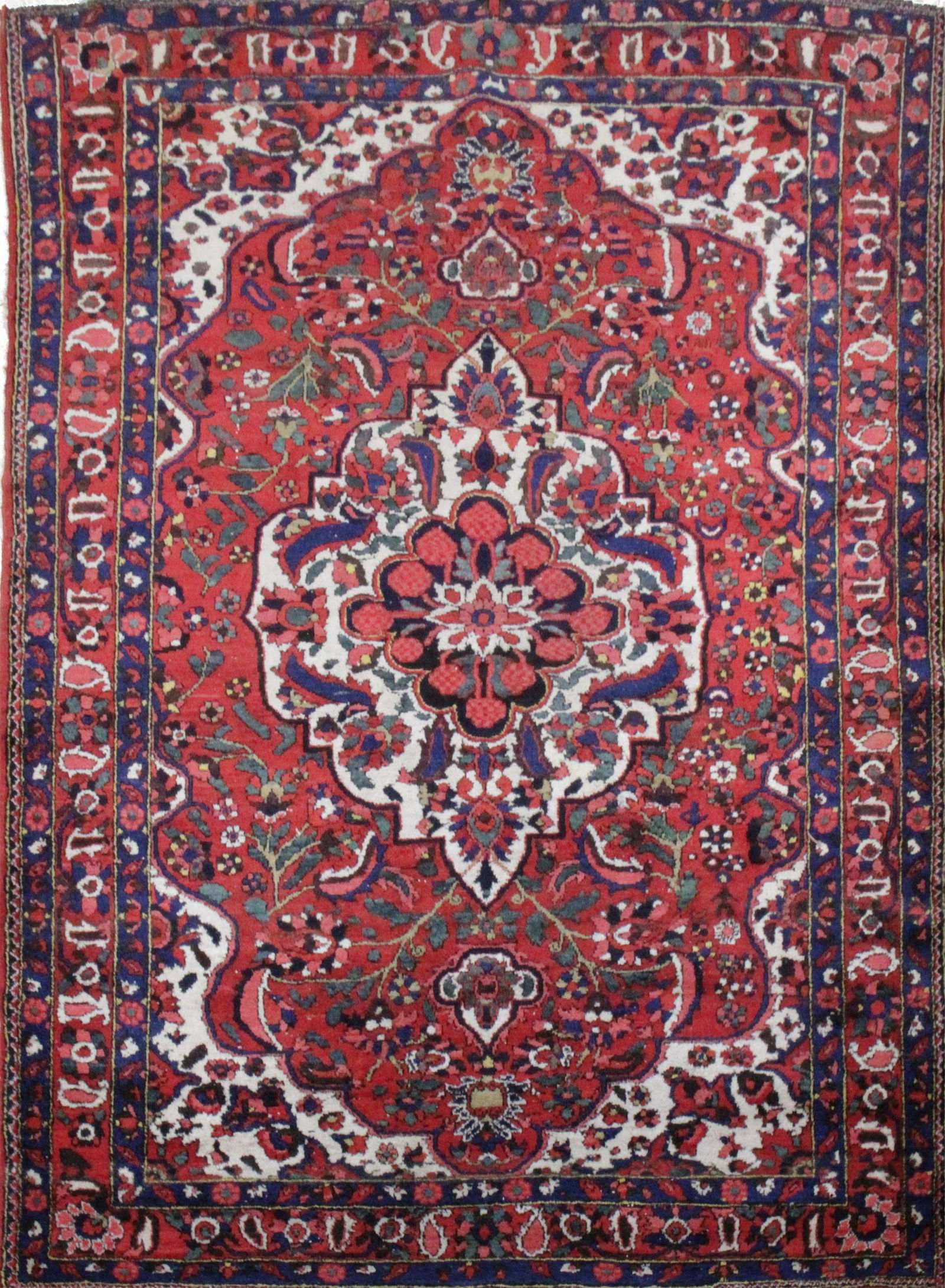 Vintage Persian Bakhtiari Carpet 5-4 x 7 (1 of 7)