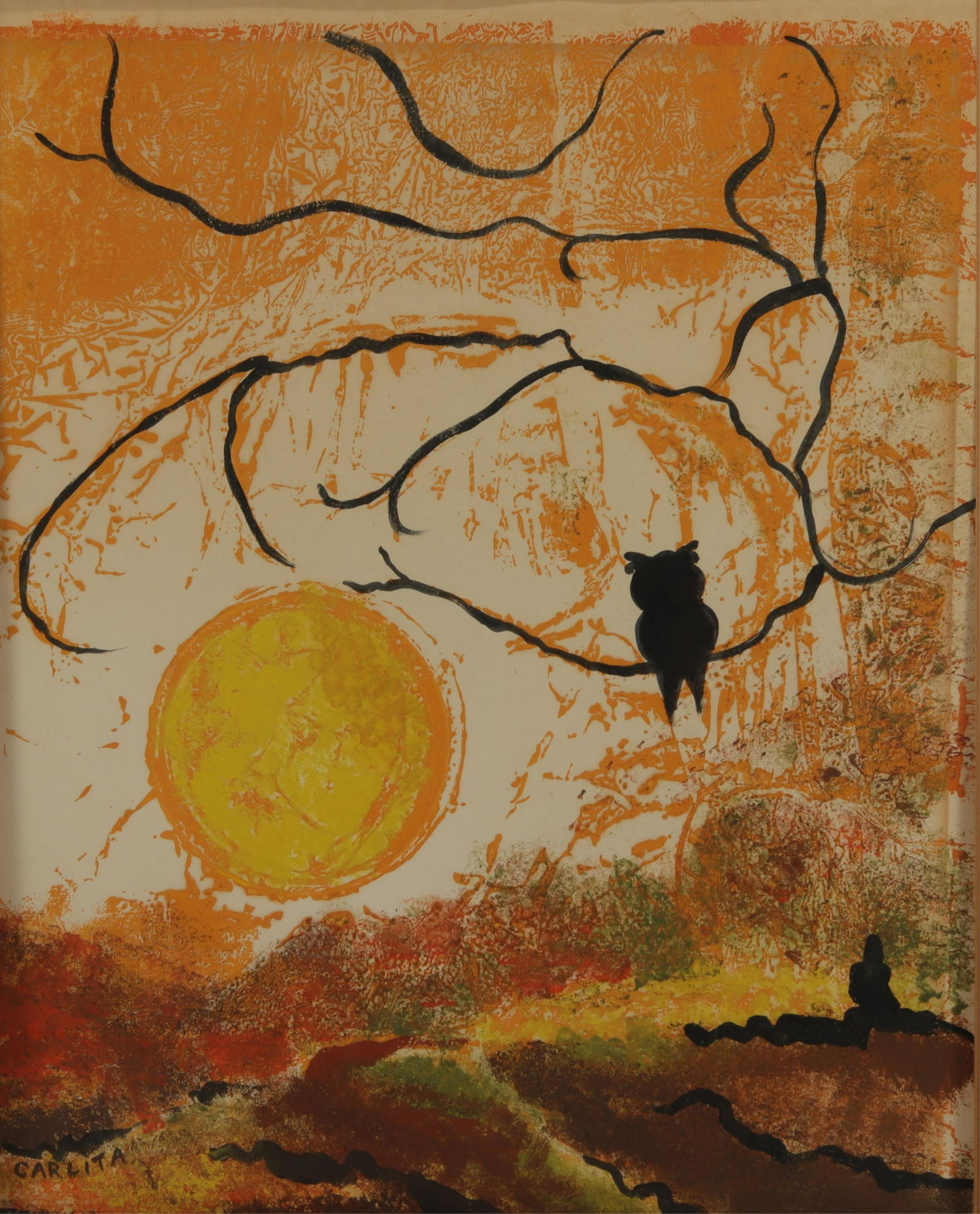 Carlita Hunt - Owl - paint on board (1 of 6)