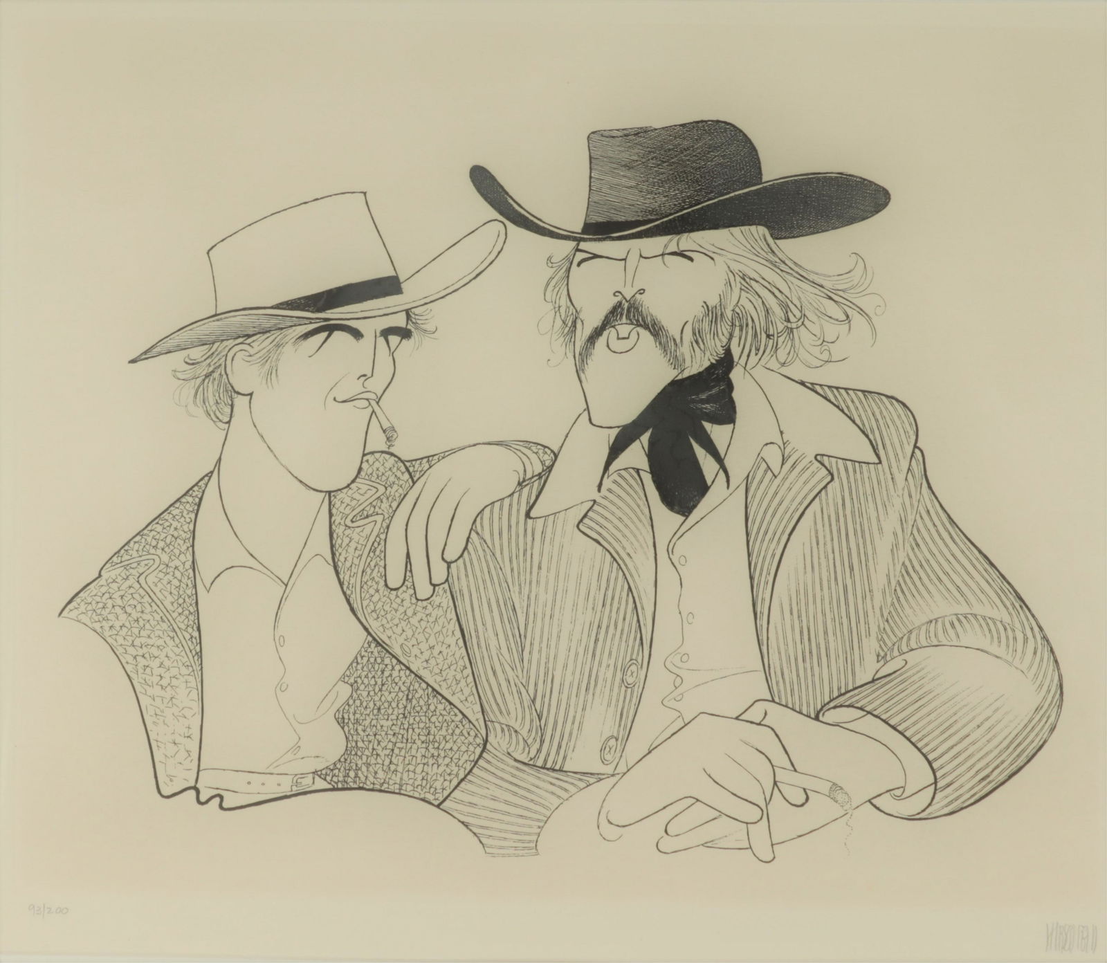 Al Hirschfeld - Butch Cassidy & the Sundance Kid (1 of 5)