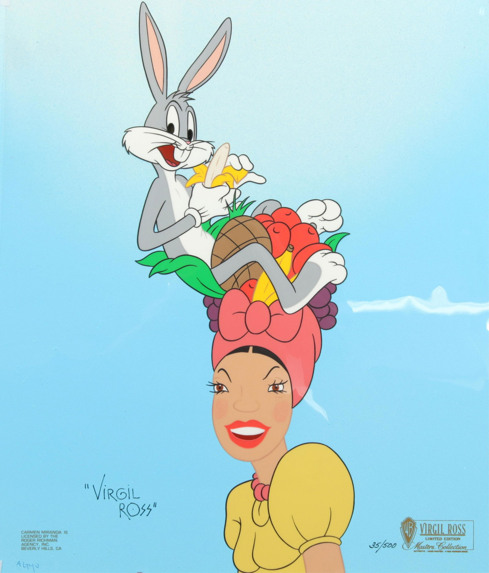 VIRGIL ROSS - 2 CARMEN MIRANDA  ANIMATION CELLS (1 of 15)