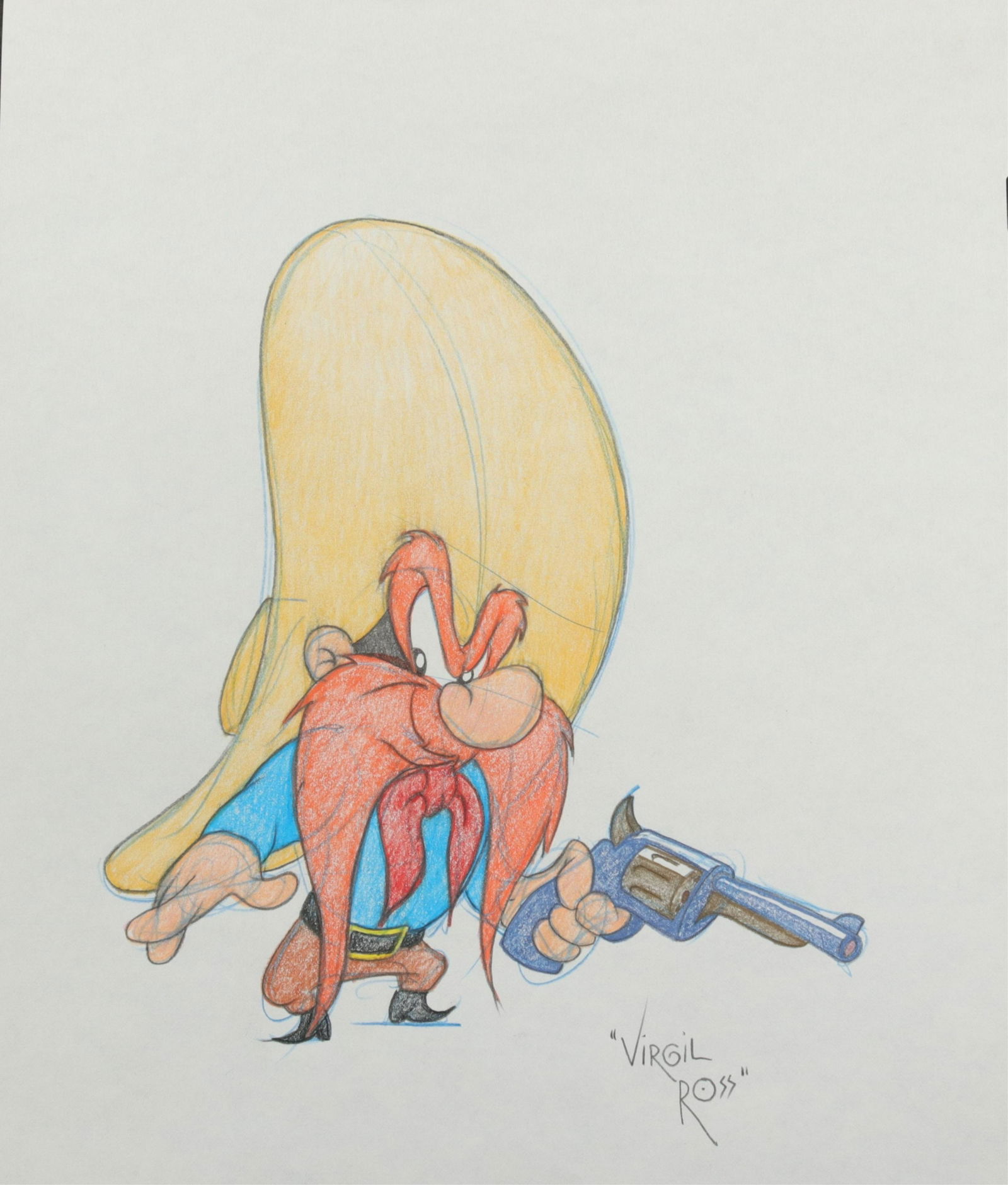 VIRGIL ROSS - 2 YOSEMITE SAM - DRAWINGS (1 of 5)