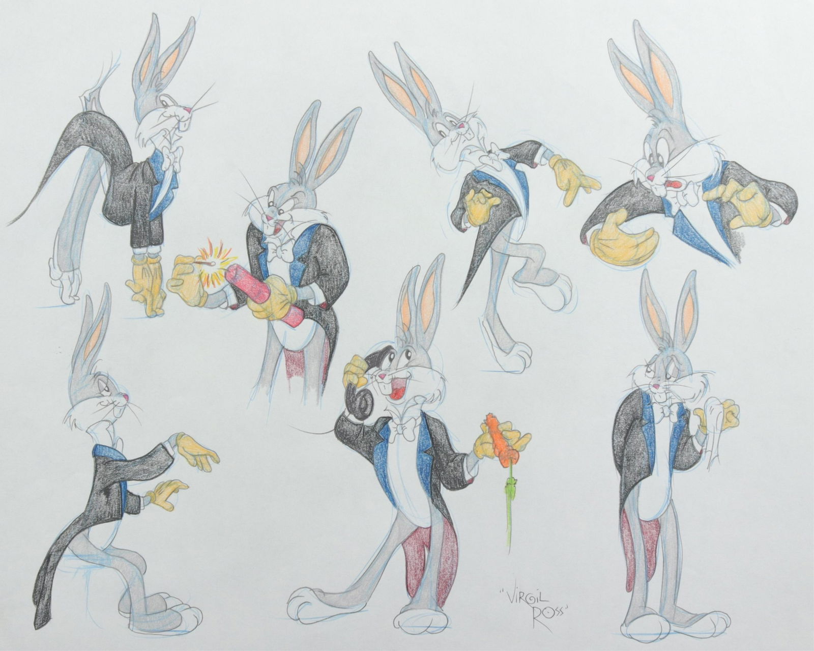 VIRGIL ROSS - BUGS BUNNY - DRAWING (1 of 5)