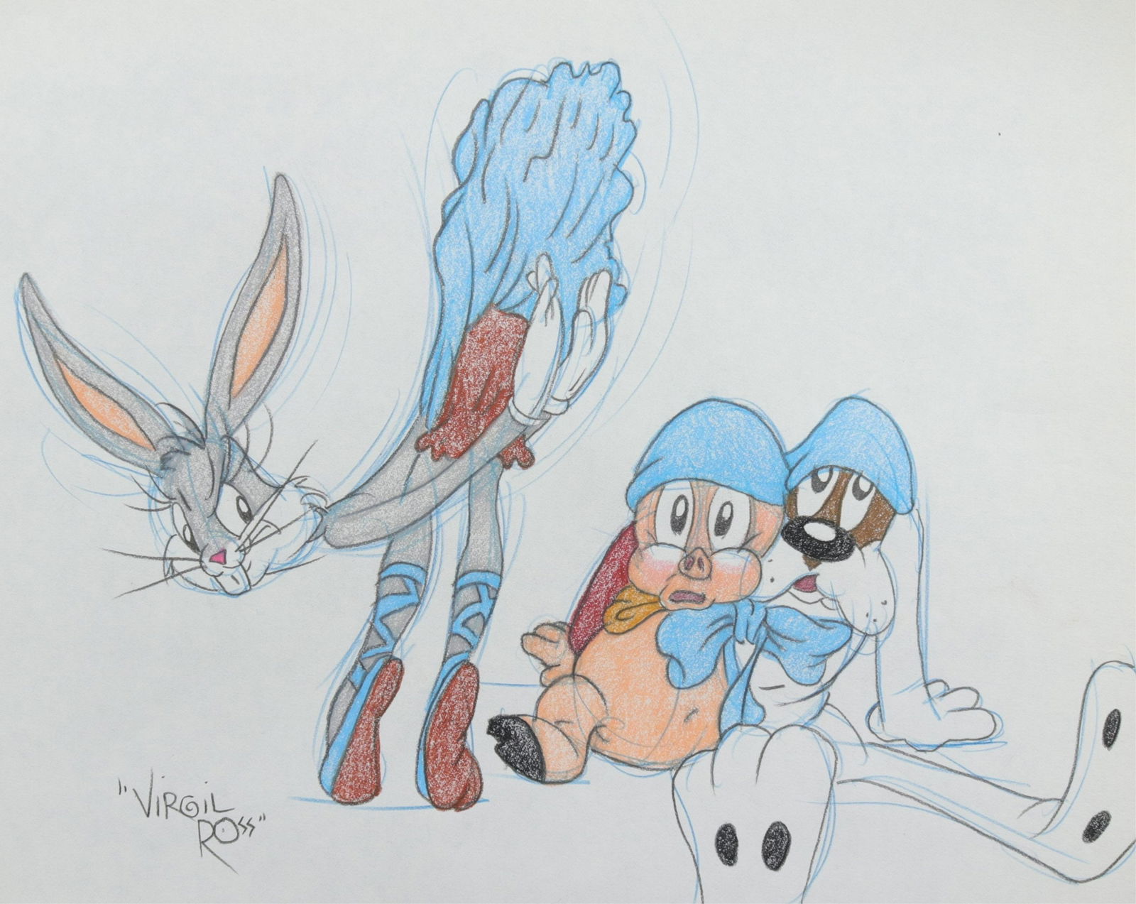 VIRGIL ROSS - BUGS BUNNY - DRAWING (1 of 5)