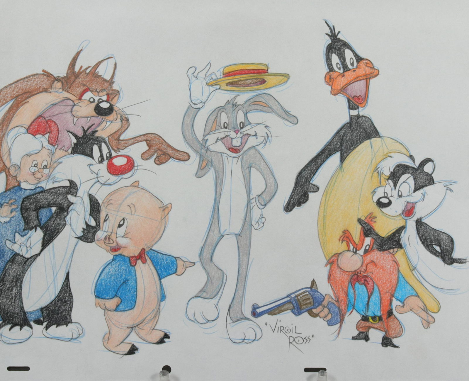VIRGIL ROSS - BUGS BUNNY & FRIENDS - DRAWING (1 of 5)