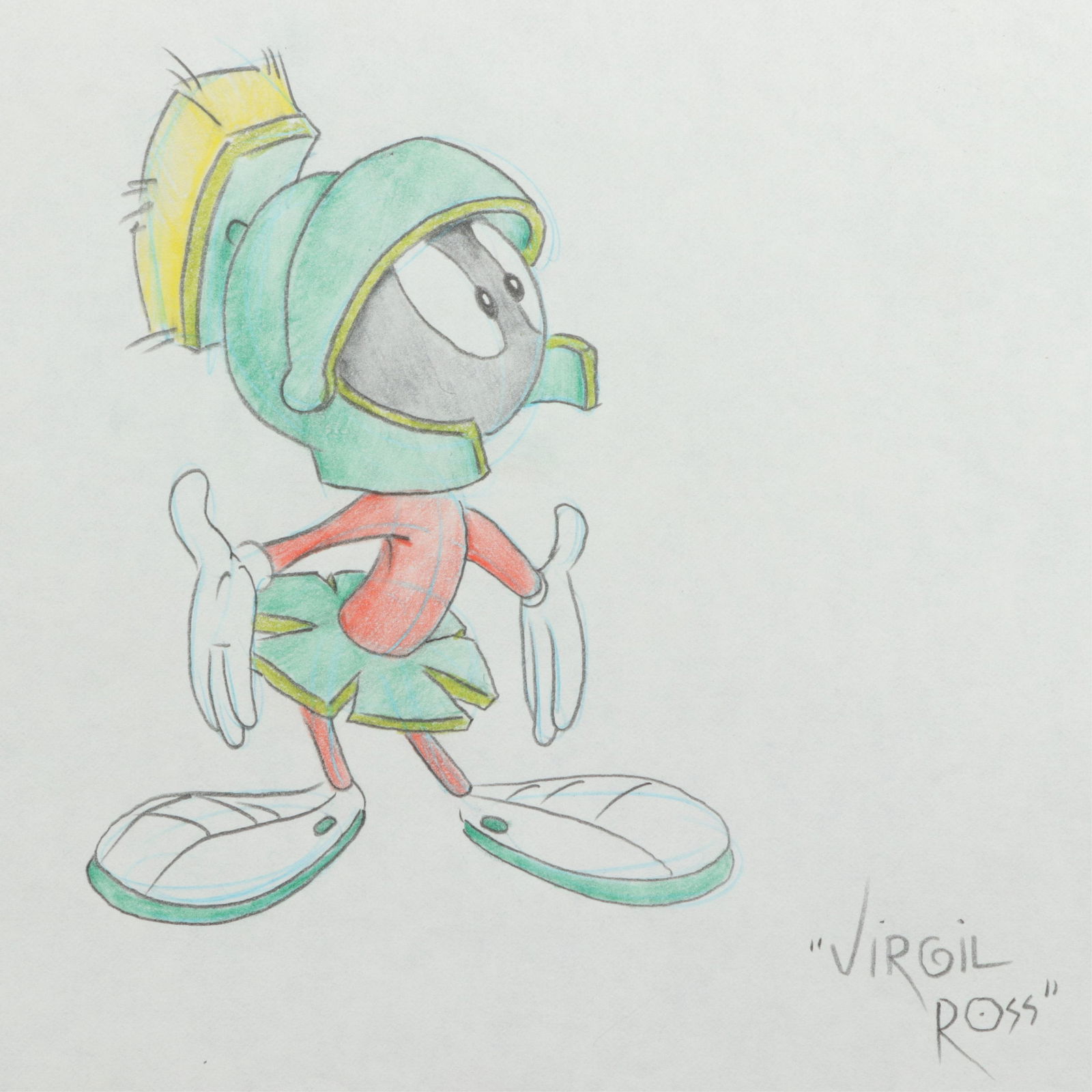VIRGIL ROSS - MARVIN MARTIAN - DRAWING (1 of 2)