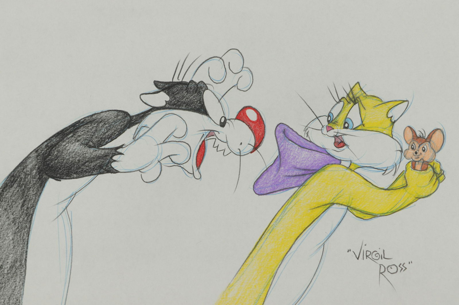 VIRGIL ROSS - MR/MRS SYLVESTER -  DRAWING (1 of 5)