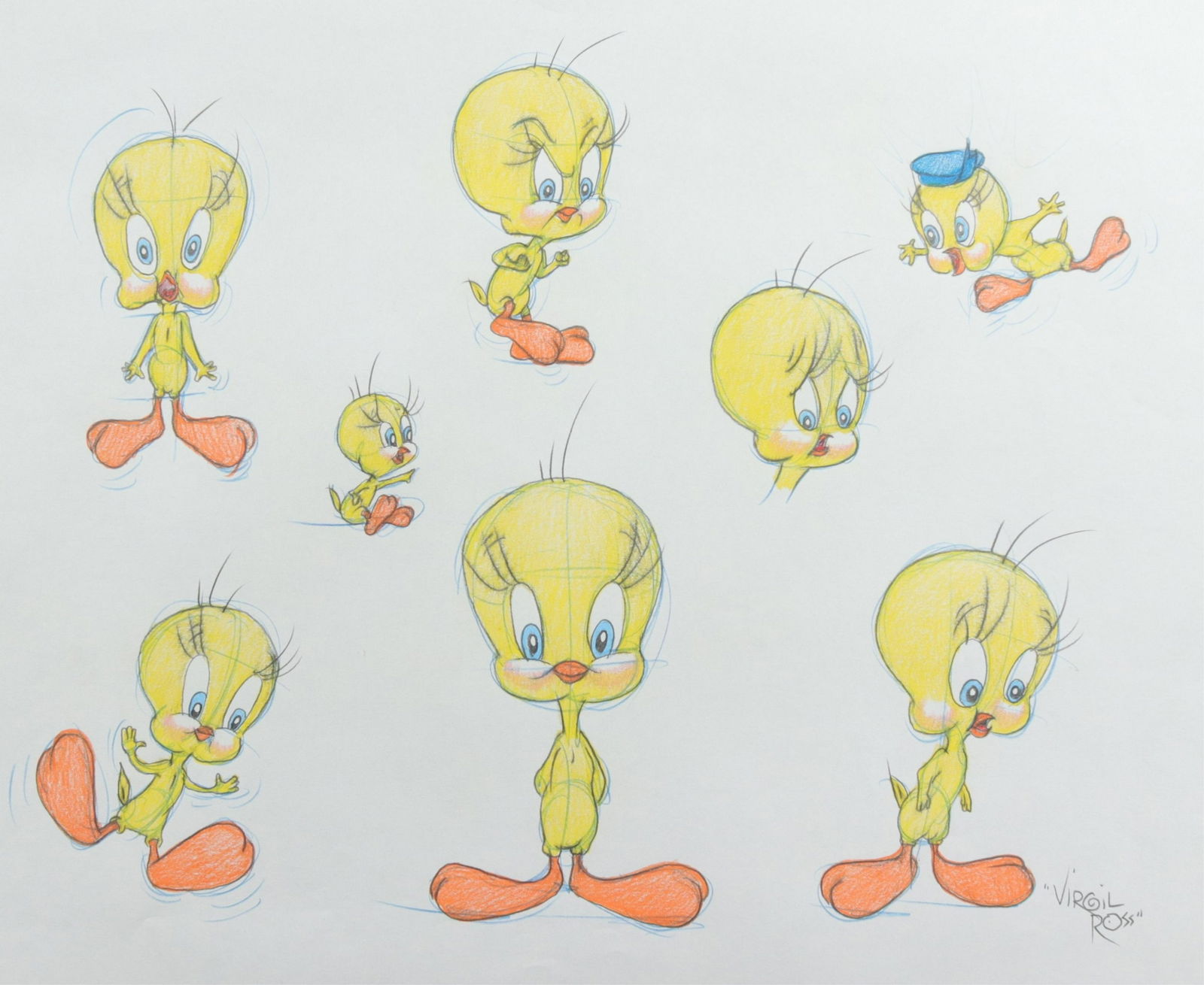 VIRGIL ROSS - TWEETY BIRD - DRAWING (1 of 5)