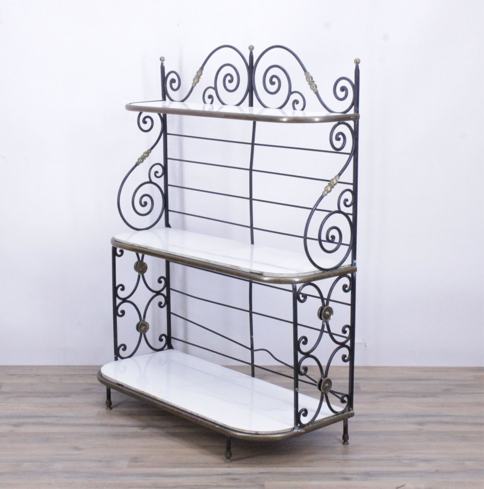 French Iron & Brass Baker's Rack (1 of 9)