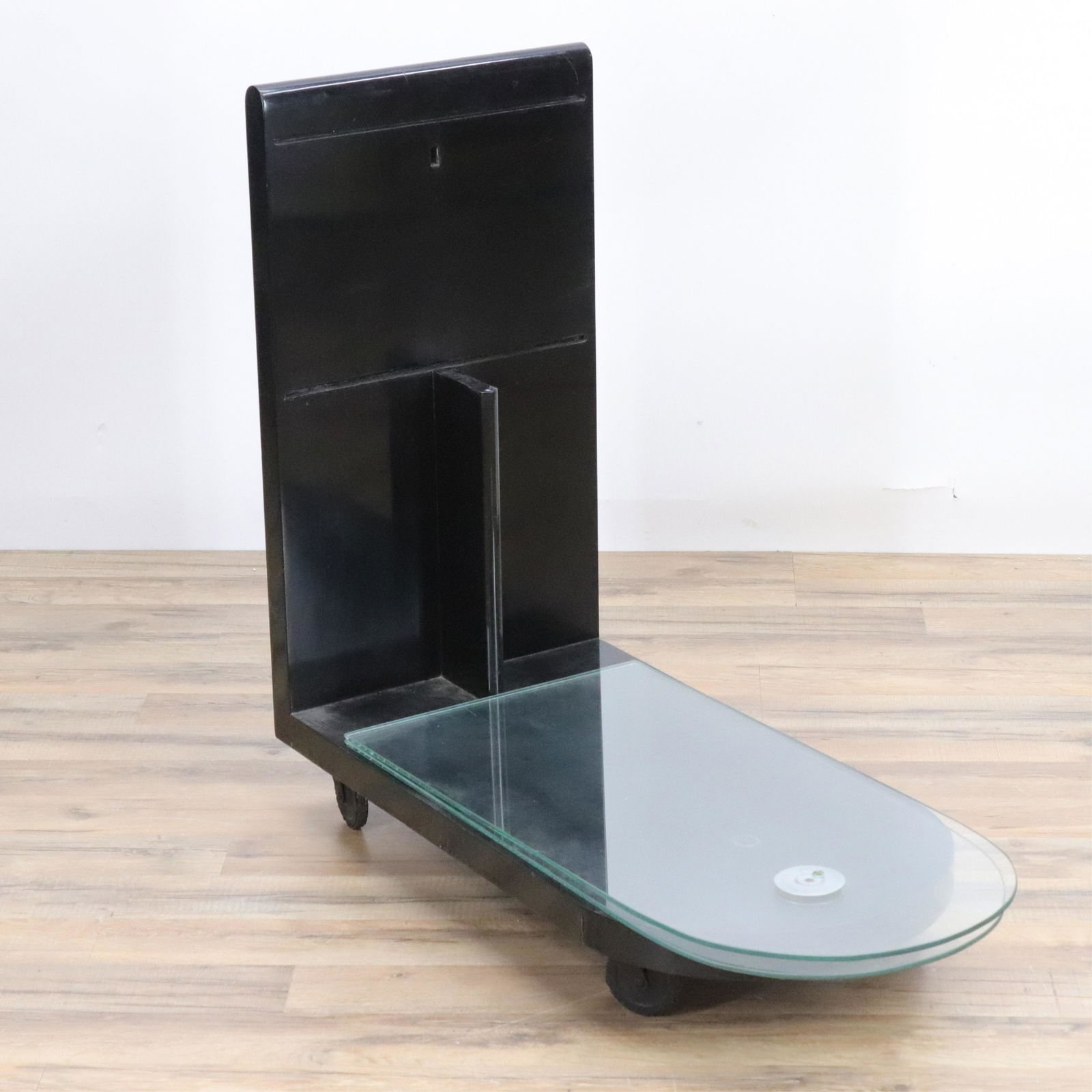 Gilbert Rhode Deco Black Lacquer Bar Cart (1 of 5)