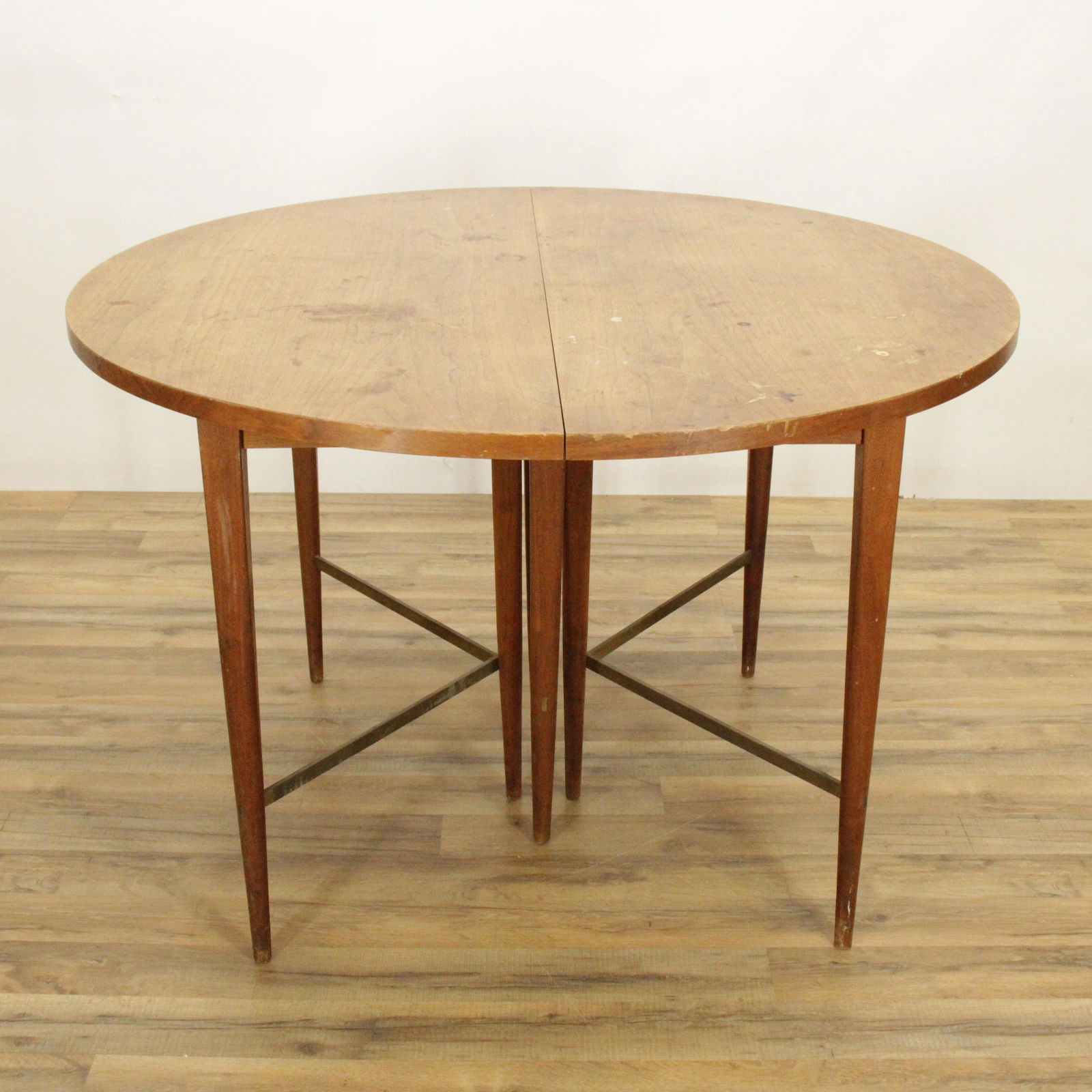 Mid Century Teak & Brass Extension Dining Table (1 of 8)