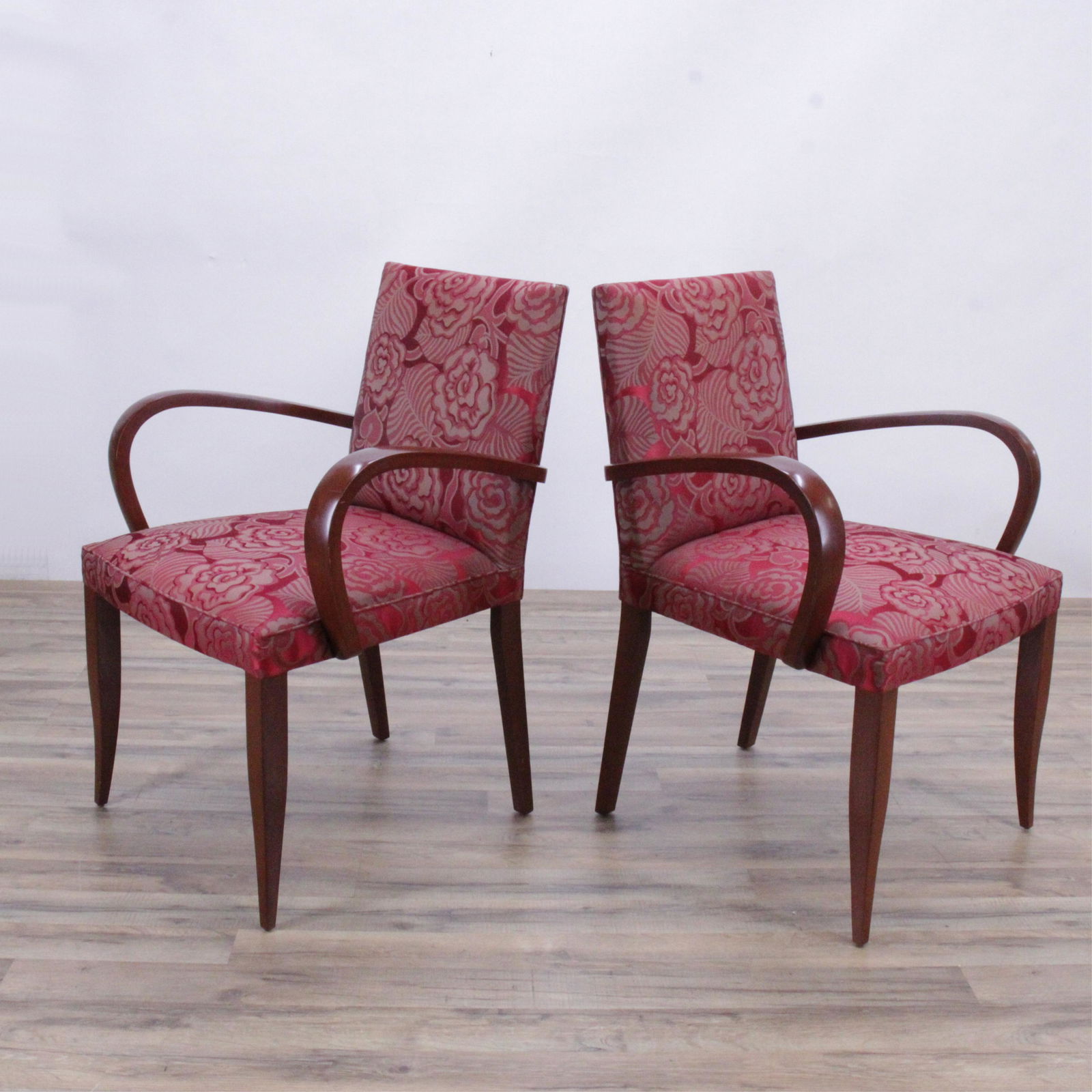 Pair Dakota Jackson Mahogany Stain Armchairs (1 of 7)