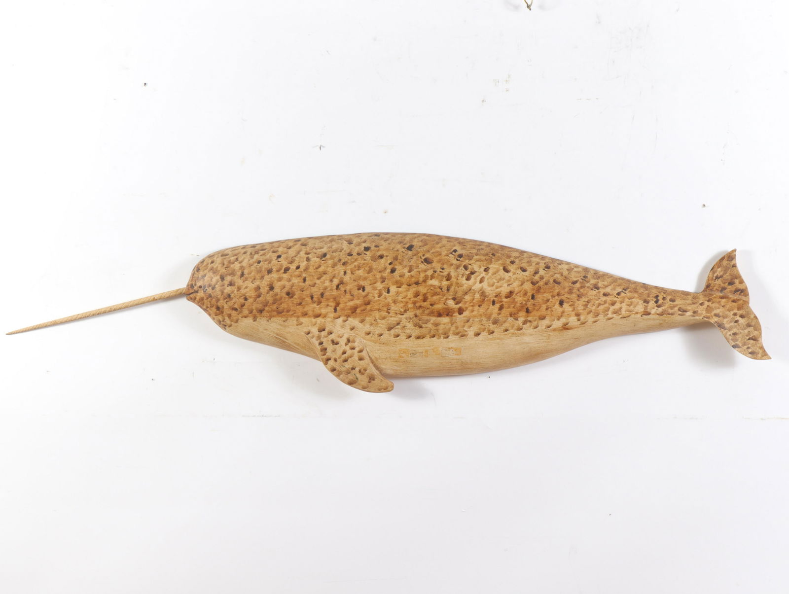 Clark G Voorhees - Carved & Painted Narwhal (1 of 5)