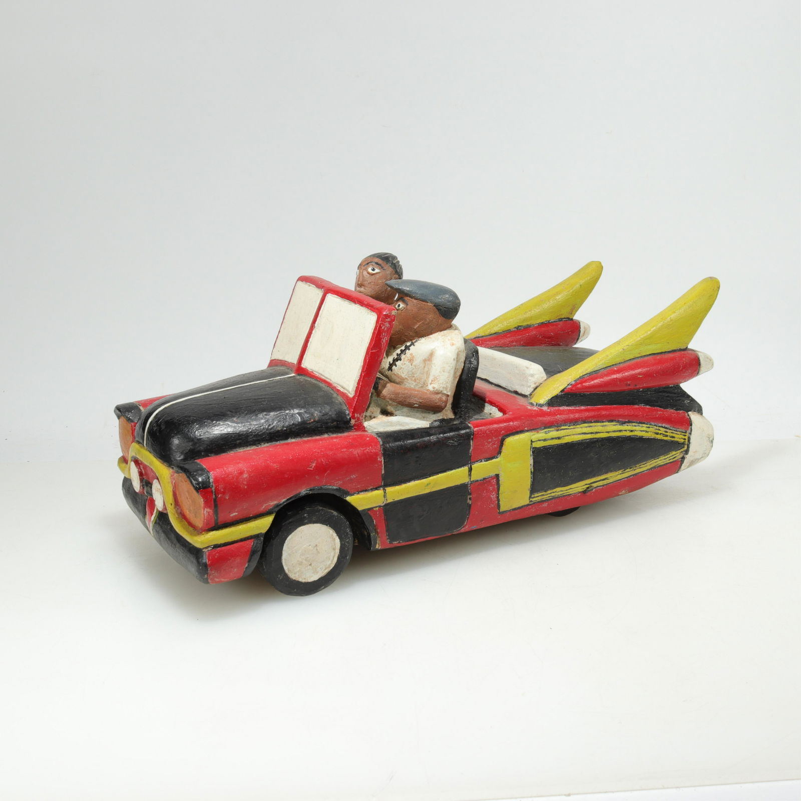AR Gately Folk Art Painted Wood Cadillac (1 of 5)