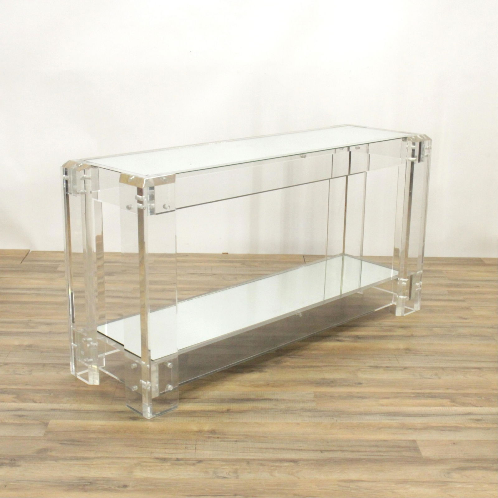 Lucite & Mirror Console Table (1 of 5)