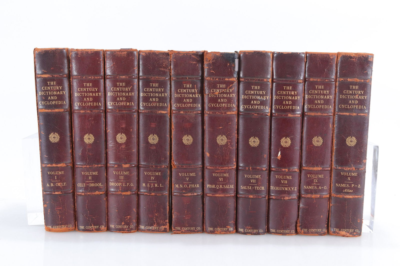 Ten Volumes Leather Bound Century Dictionary (1 of 11)