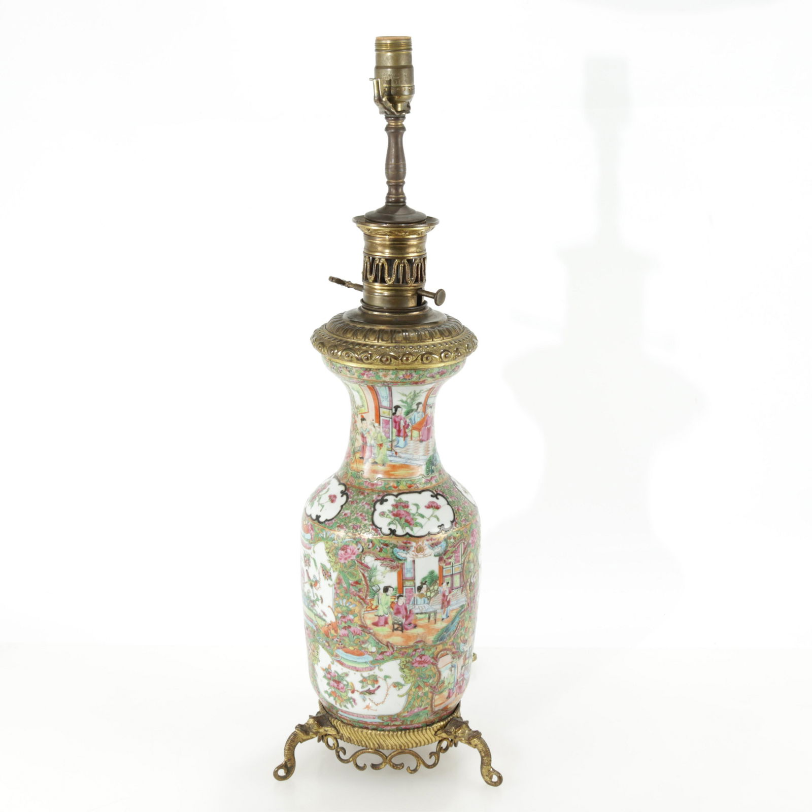 Chinese Famille Rose Vase as Lamp (1 of 7)