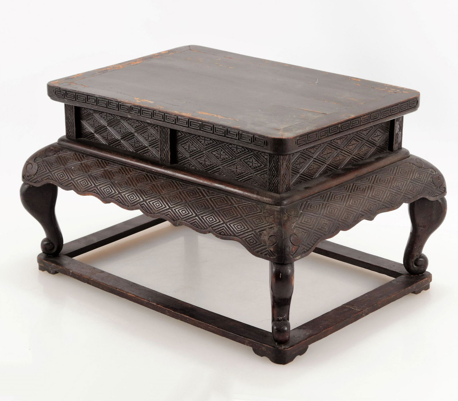 Chinese Wood Low Table Stand (1 of 6)